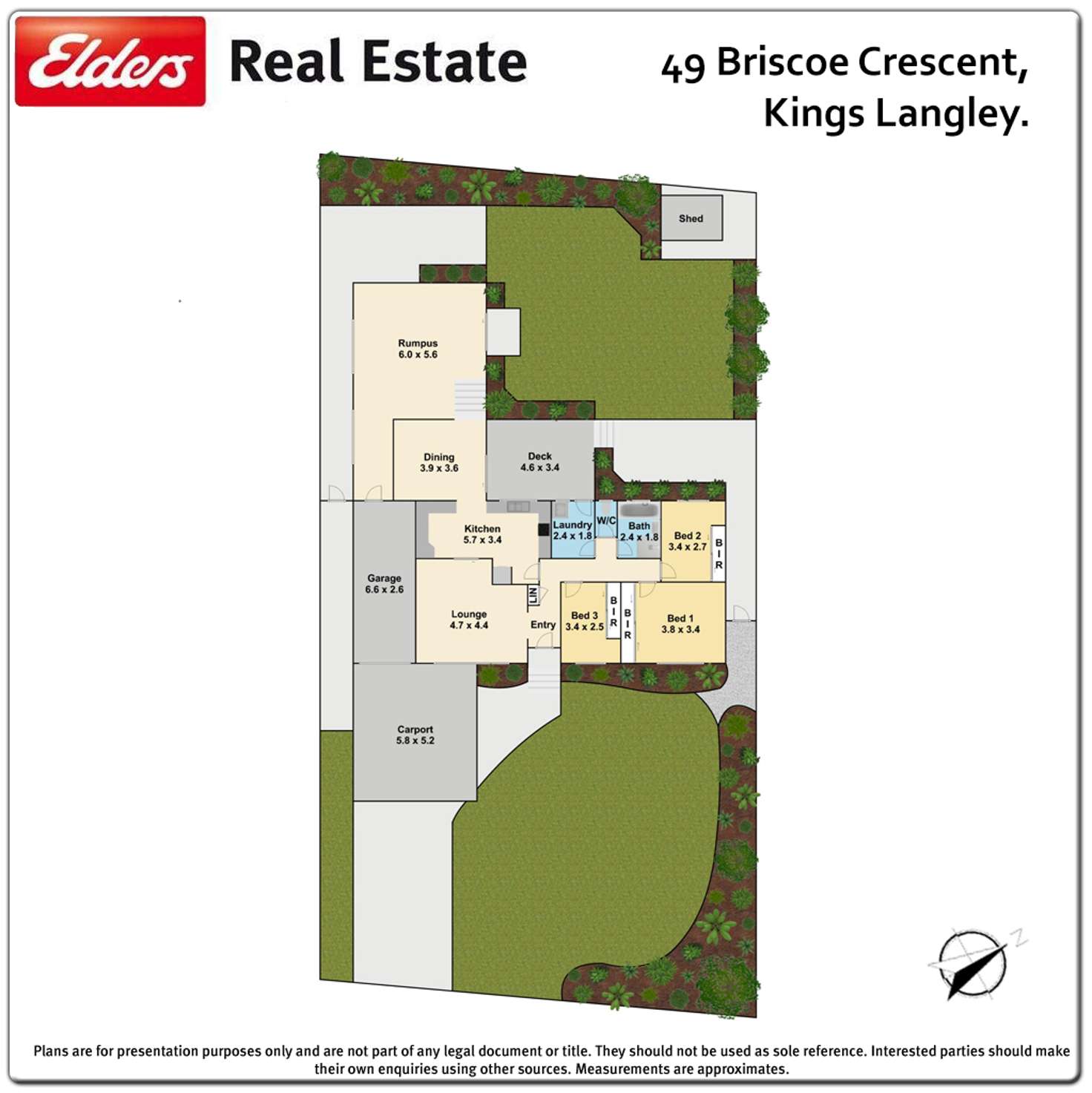 Floorplan of Homely house listing, 49 Briscoe Crescent, Kings Langley NSW 2147