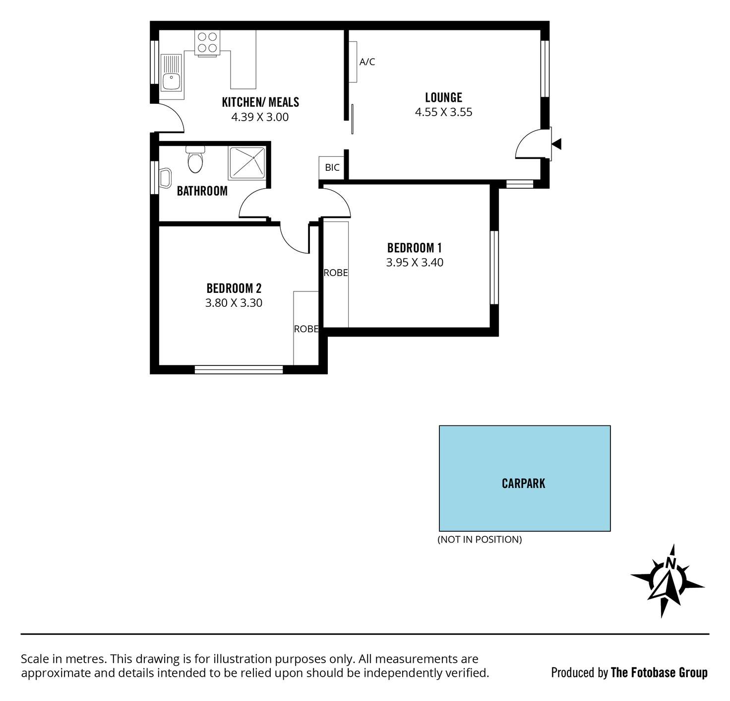 Floorplan of Homely unit listing, 1/23 Creslin Tce, Camden Park SA 5038