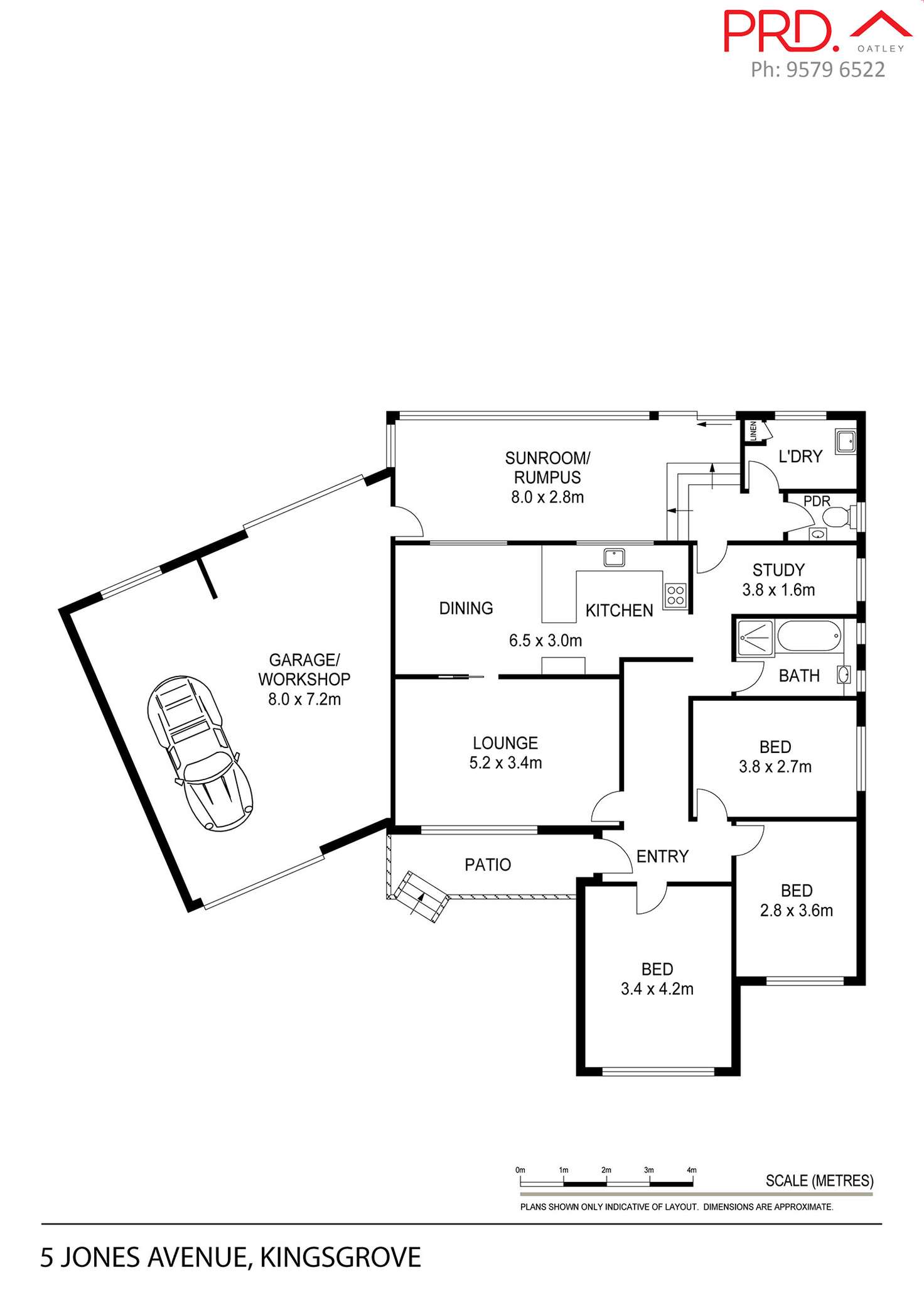 Floorplan of Homely house listing, 5 Jones Avenue, Kingsgrove NSW 2208