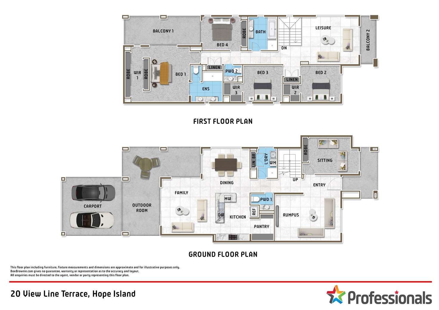 Floorplan of Homely house listing, 20 View Line Terrace, Hope Island QLD 4212