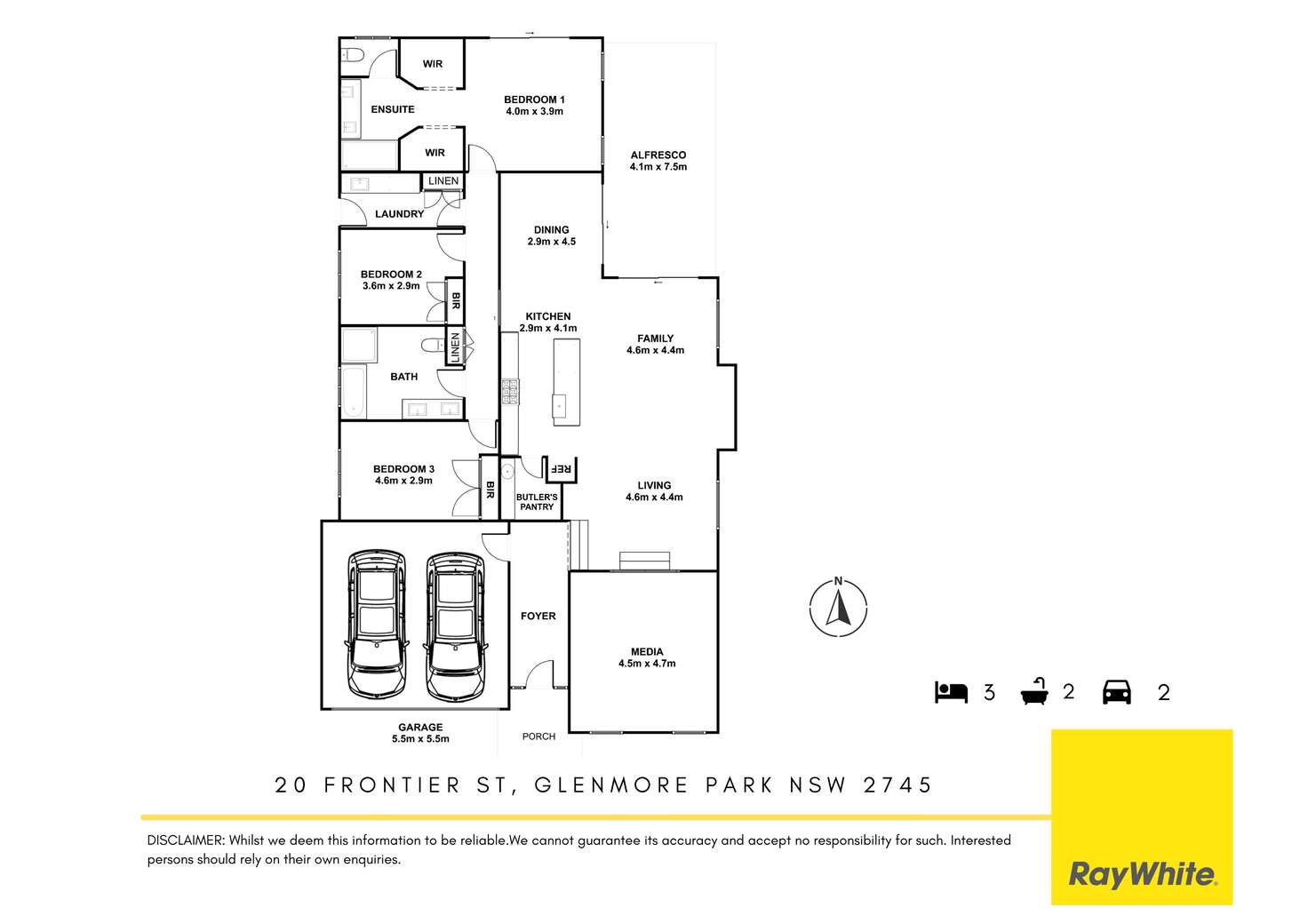 Floorplan of Homely house listing, 20 Frontier Street, Glenmore Park NSW 2745