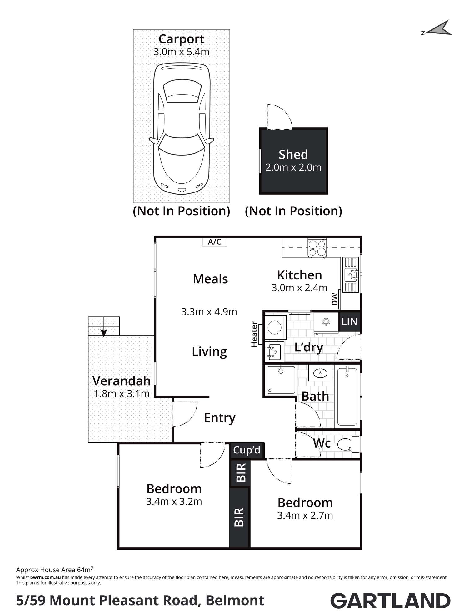 Floorplan of Homely unit listing, 5/59 Mount Pleasant Road, Belmont VIC 3216