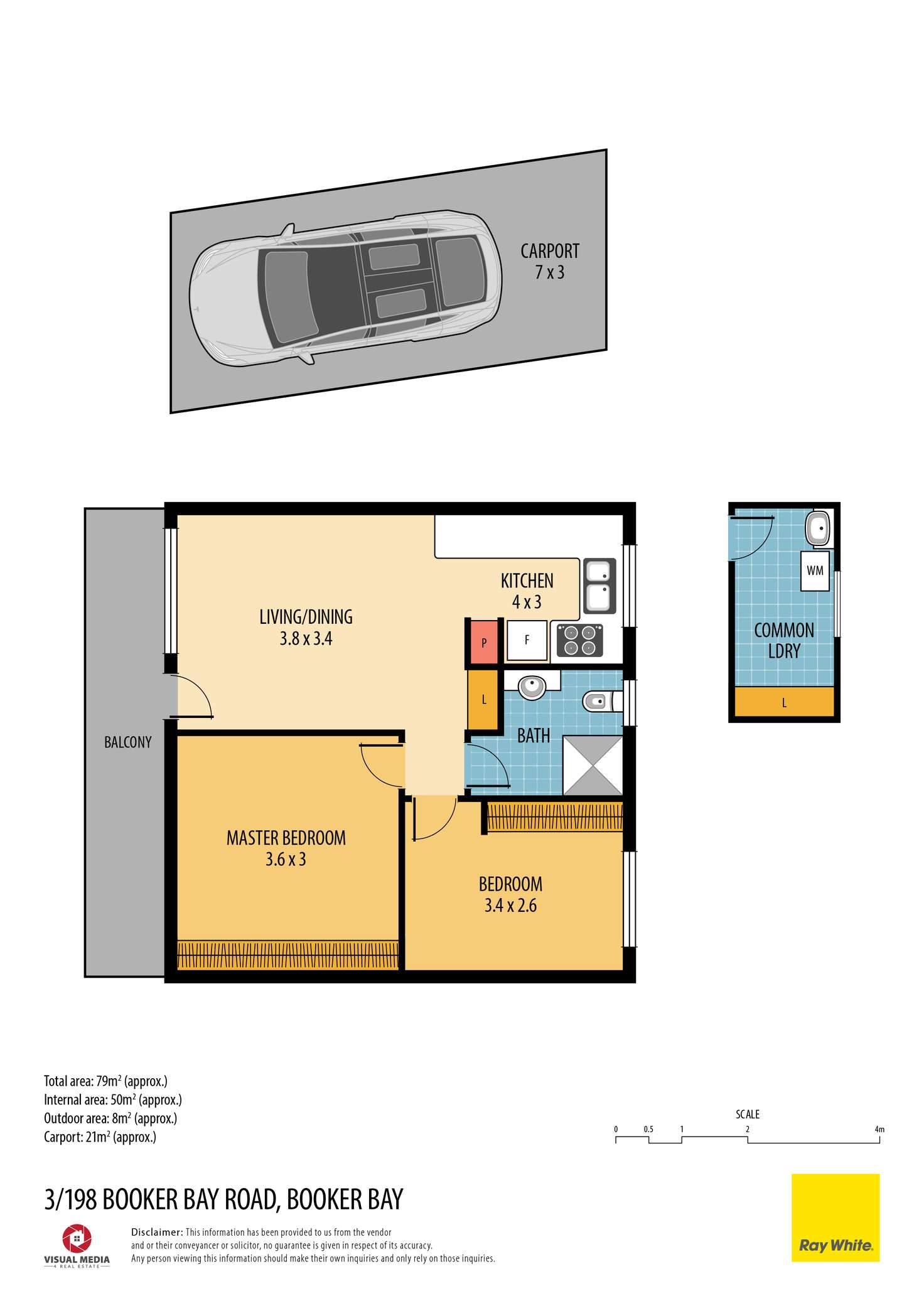 Floorplan of Homely unit listing, 3/198 Booker Bay Road, Booker Bay NSW 2257