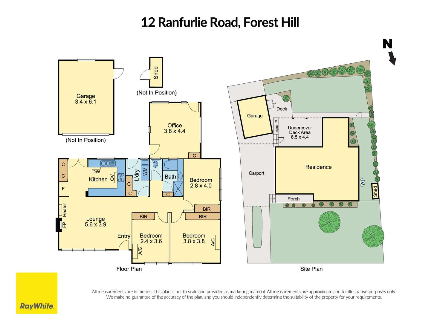 Floorplan of Homely house listing, 12 Ranfurlie Road, Forest Hill VIC 3131