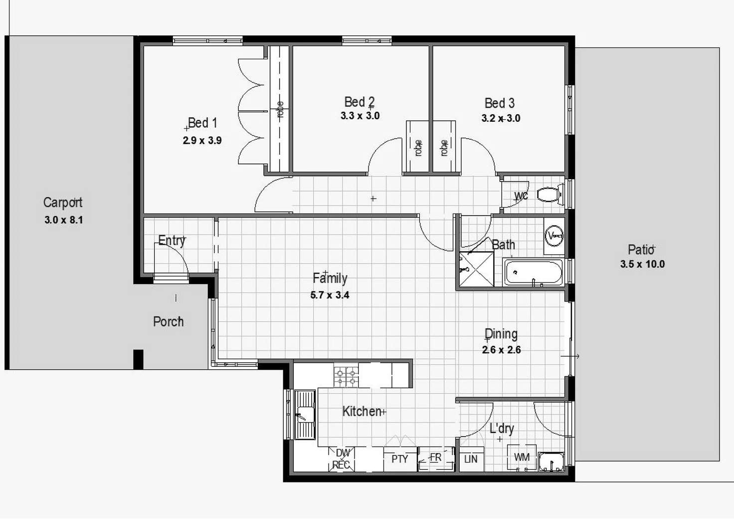 Floorplan of Homely house listing, 3/52 Endeavour Avenue, Bull Creek WA 6149