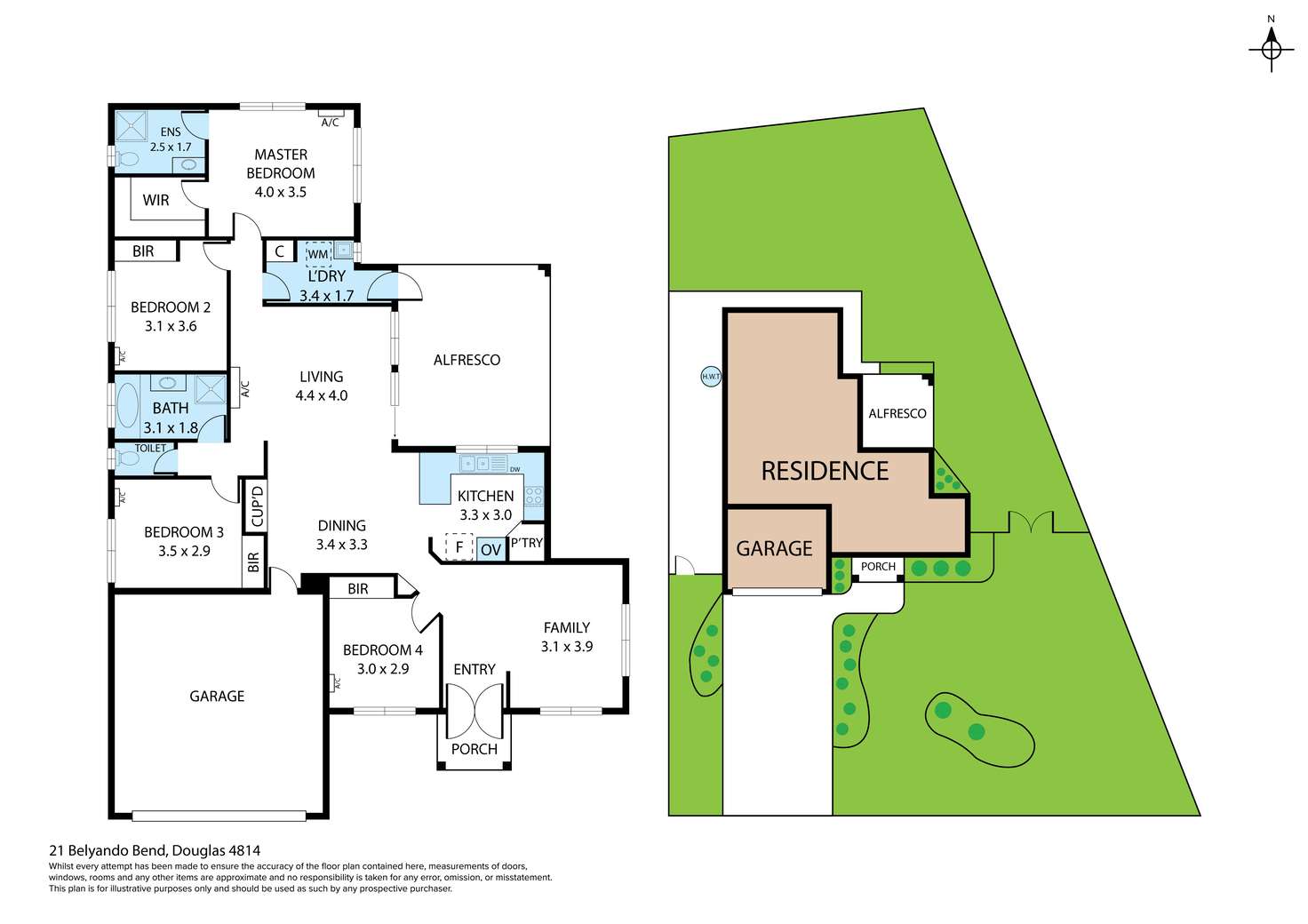 Floorplan of Homely house listing, 21 Belyando Bend, Douglas QLD 4814