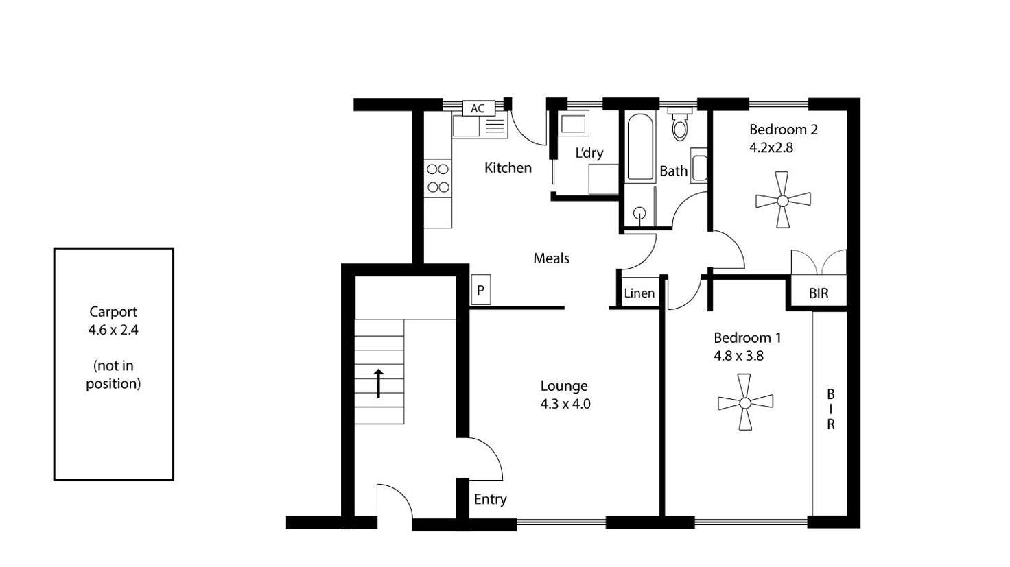 Floorplan of Homely house listing, 2/6 West Street, Evandale SA 5069
