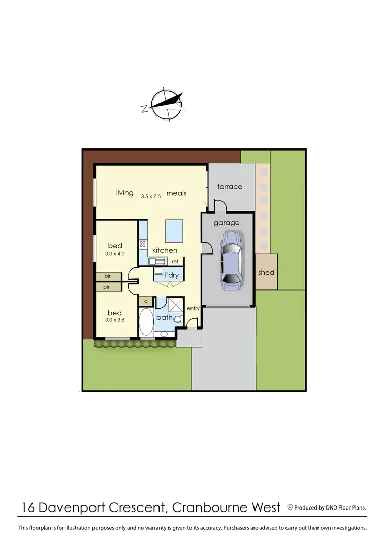 Floorplan of Homely house listing, 16 Davenport Crescent, Cranbourne West VIC 3977