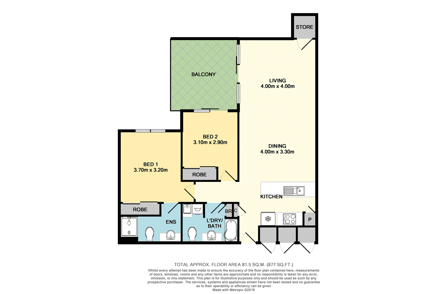 Floorplan of Homely apartment listing, 12/131 Harold Street, Highgate WA 6003