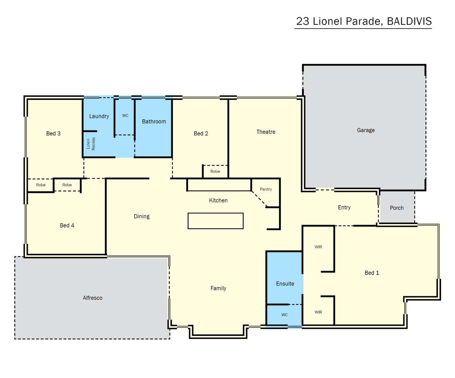 Floorplan of Homely house listing, 23 Lionel Parade, Baldivis WA 6171