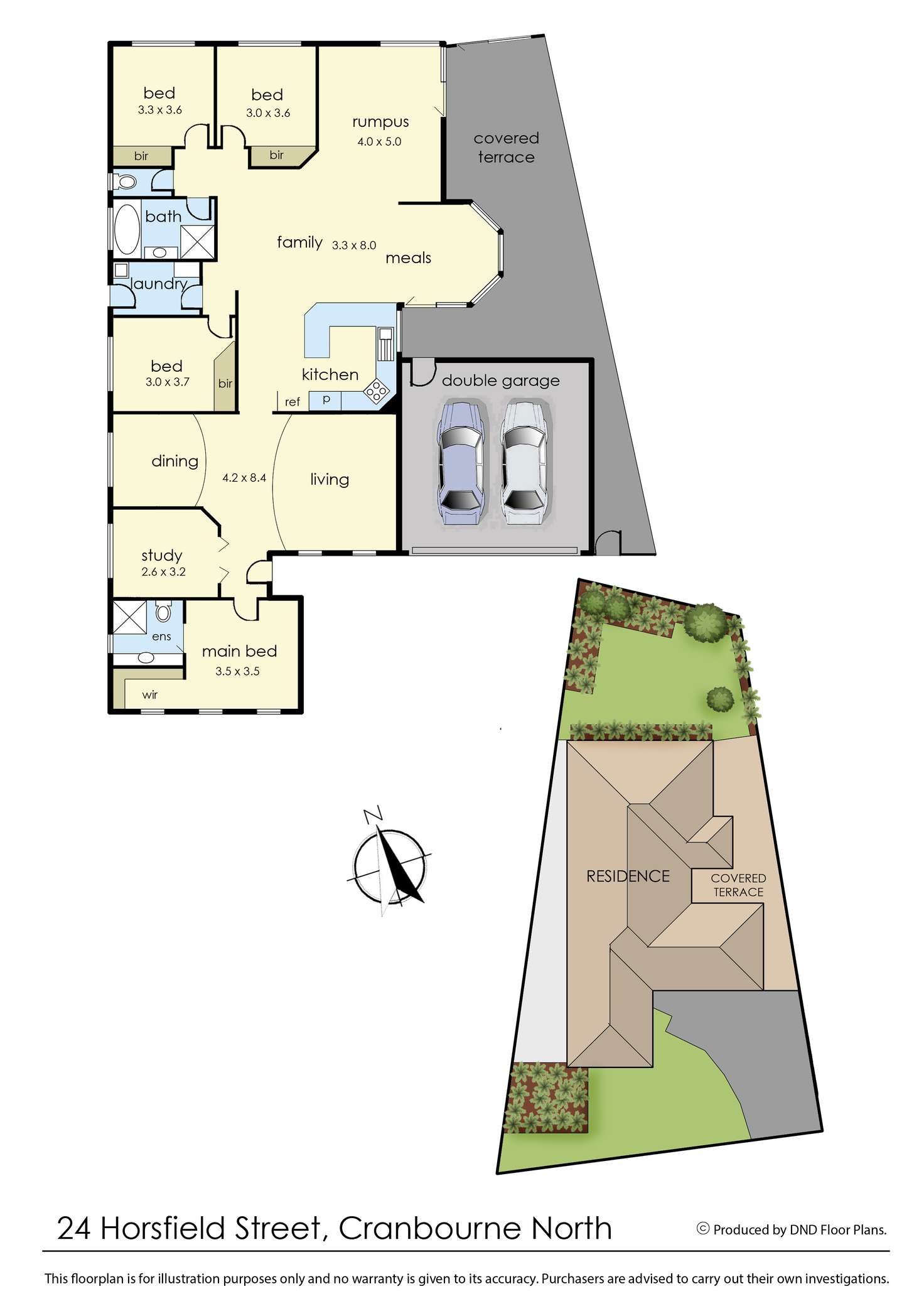 Floorplan of Homely house listing, 24 Horsfield Street, Cranbourne North VIC 3977