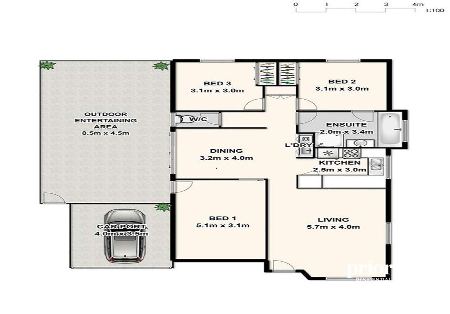 Floorplan of Homely house listing, 3 Princeton Court, Fitzgibbon QLD 4018