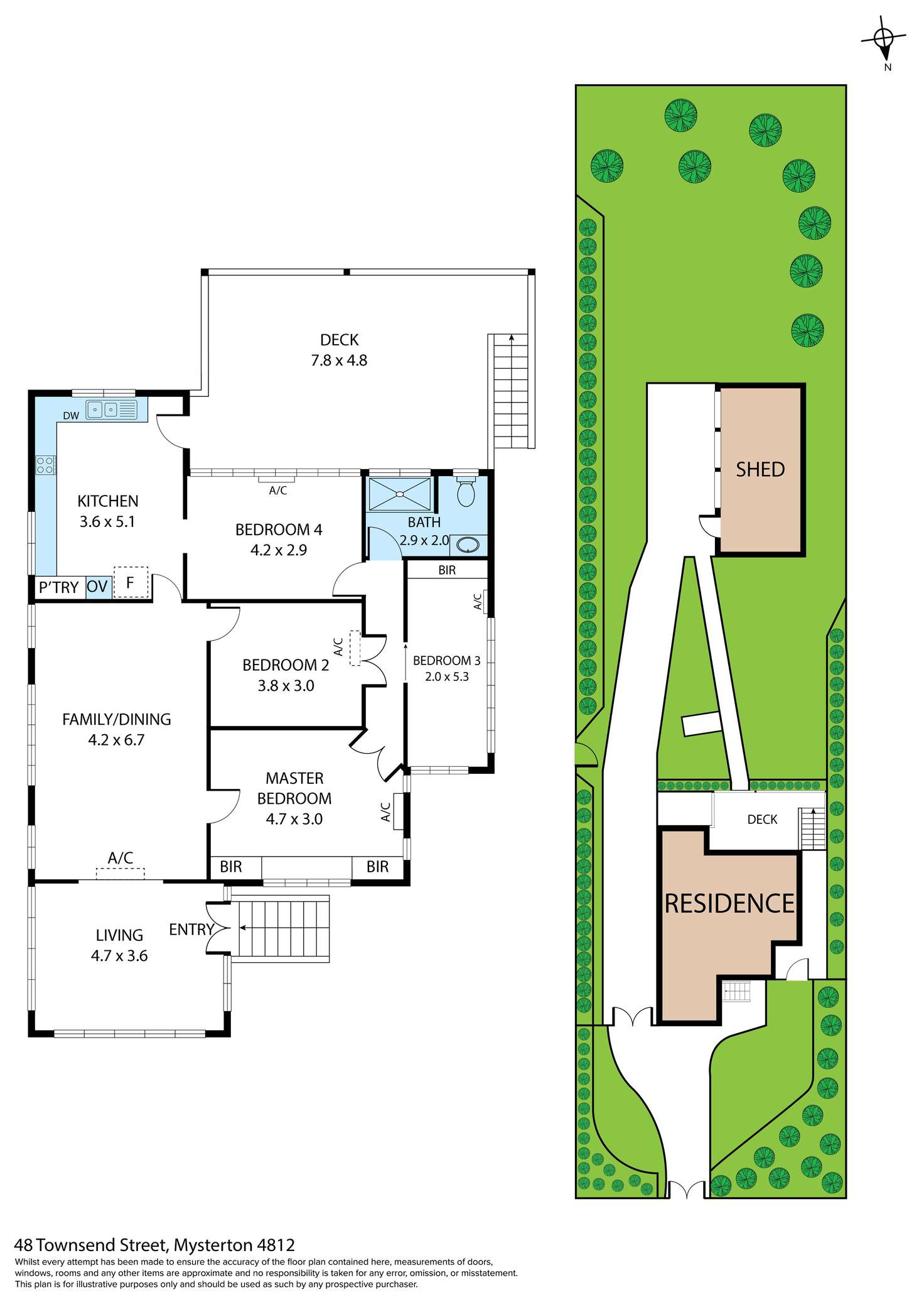 Floorplan of Homely house listing, 48 Townsend Street, Mysterton QLD 4812
