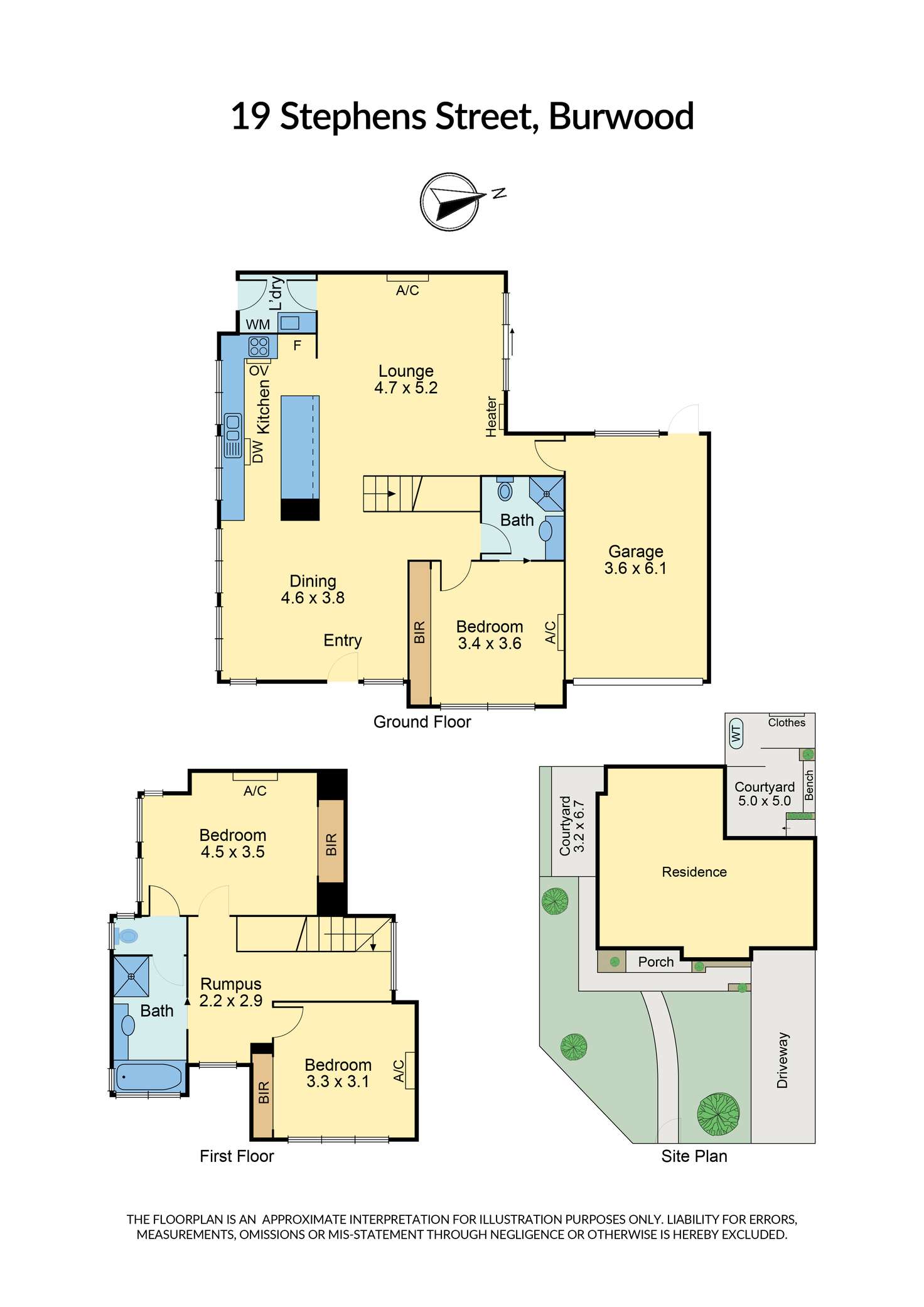 Floorplan of Homely house listing, 19 Stephens Street, Burwood VIC 3125
