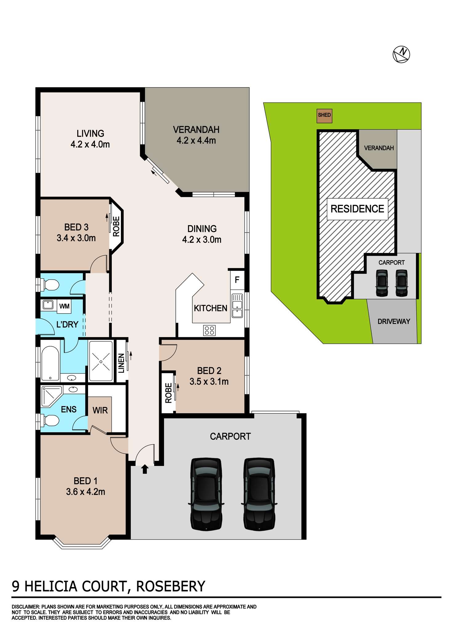Floorplan of Homely house listing, 9 Helicia Court, Rosebery NT 832