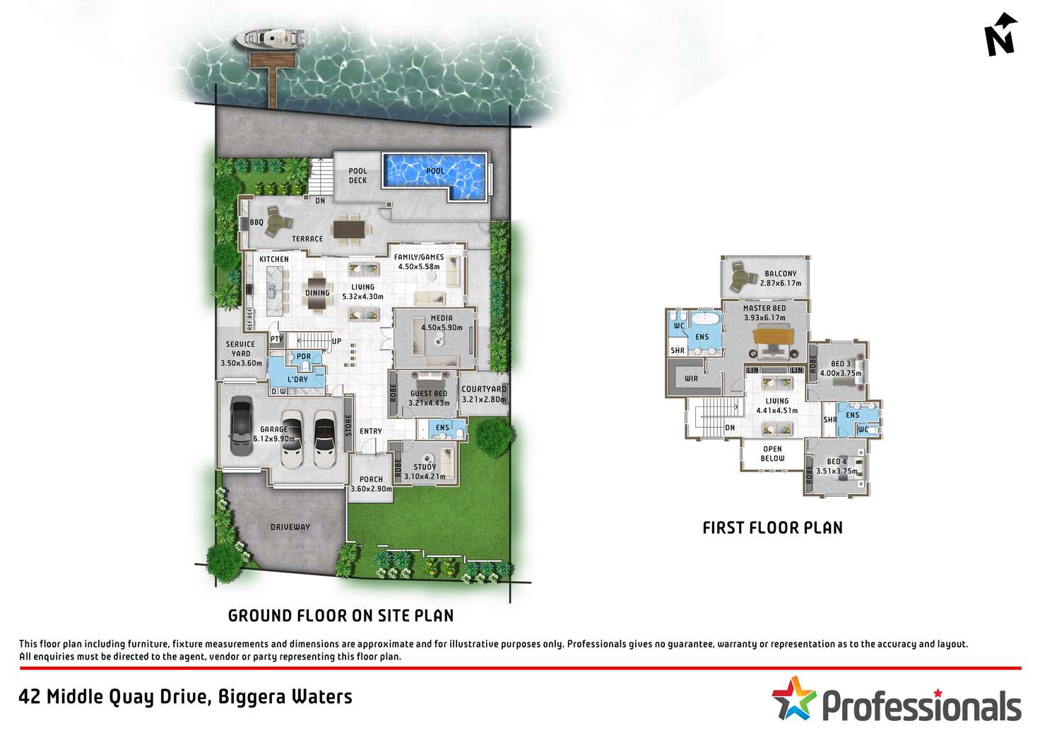 Floorplan of Homely house listing, 42 Middle Quay Drive, Biggera Waters QLD 4216