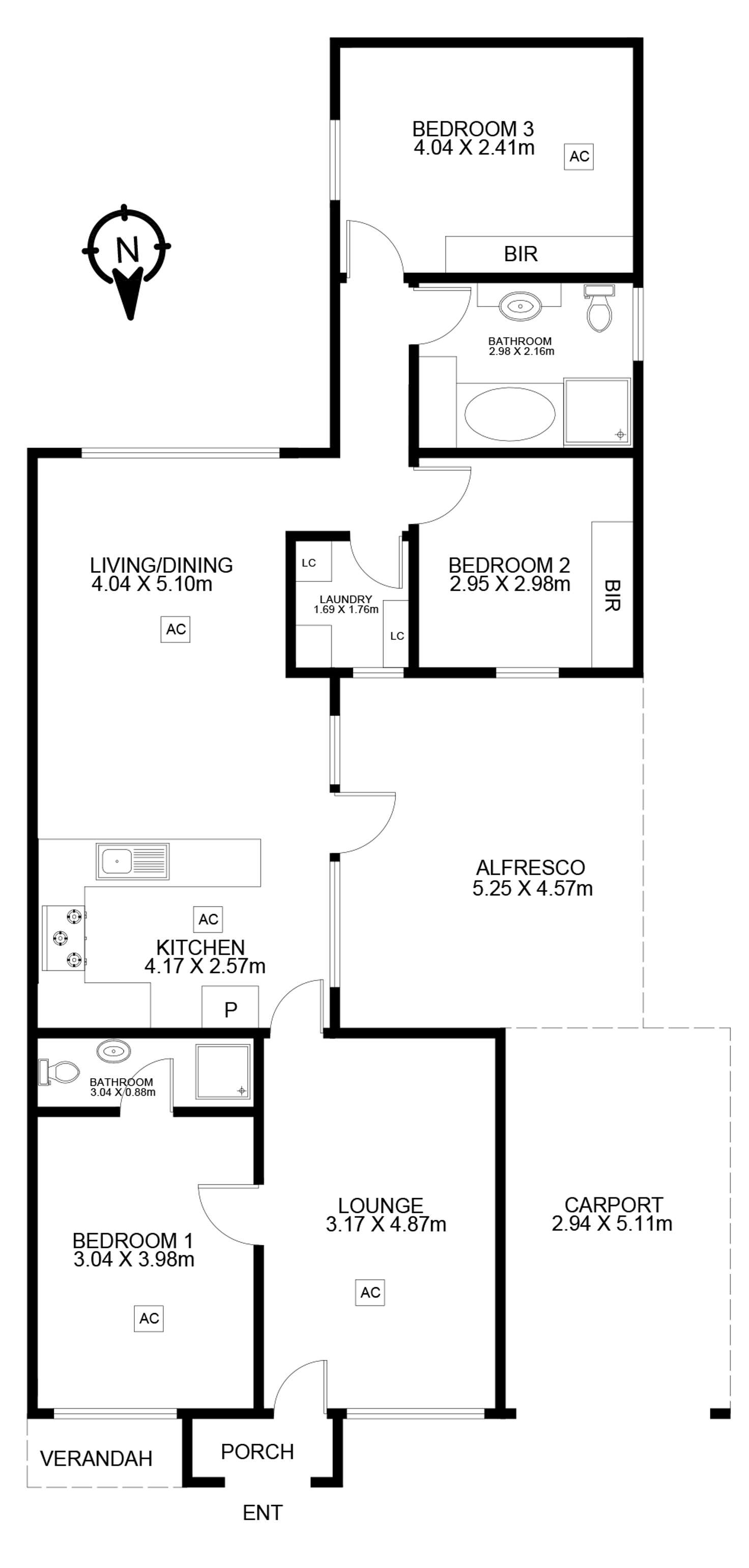 Floorplan of Homely house listing, 26 Jellicoe Street, Broadview SA 5083