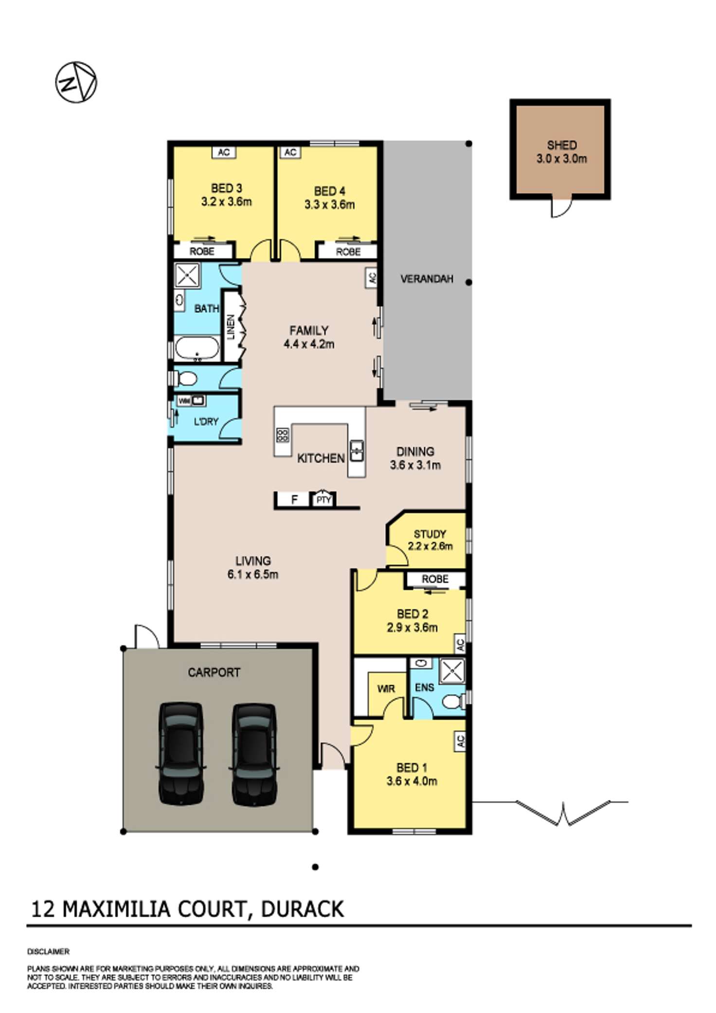 Floorplan of Homely house listing, 12 Maximilia Court, Durack NT 830