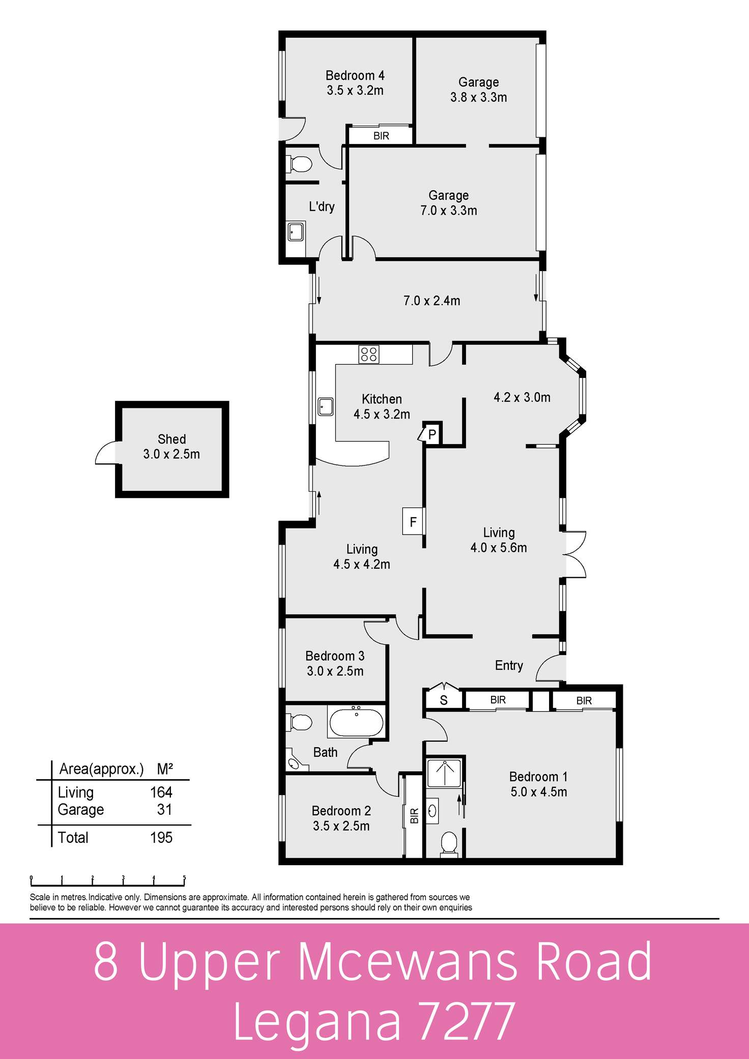 Floorplan of Homely house listing, 8 Upper McEwans Road, Legana TAS 7277