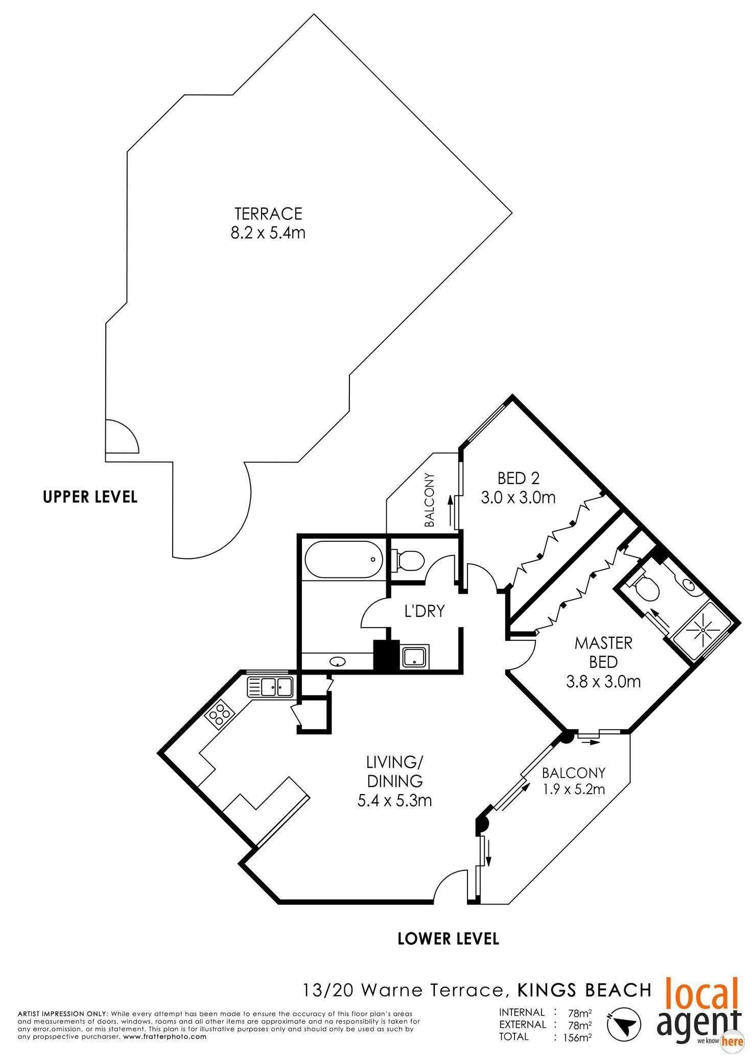 Floorplan of Homely apartment listing, 13/20 Warne Terrace, Kings Beach QLD 4551