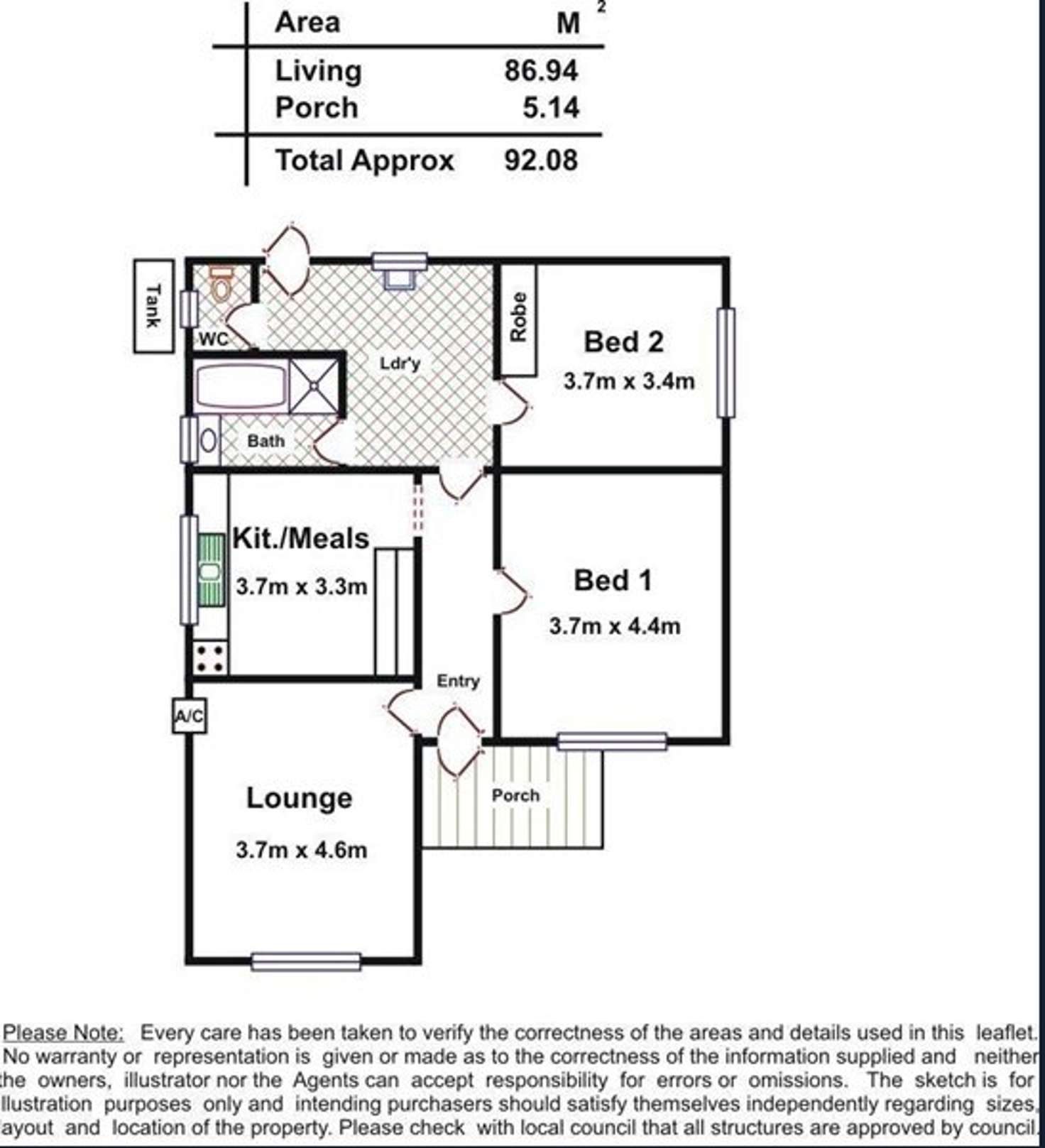 Floorplan of Homely house listing, 60 Crozier Avenue, Daw Park SA 5041