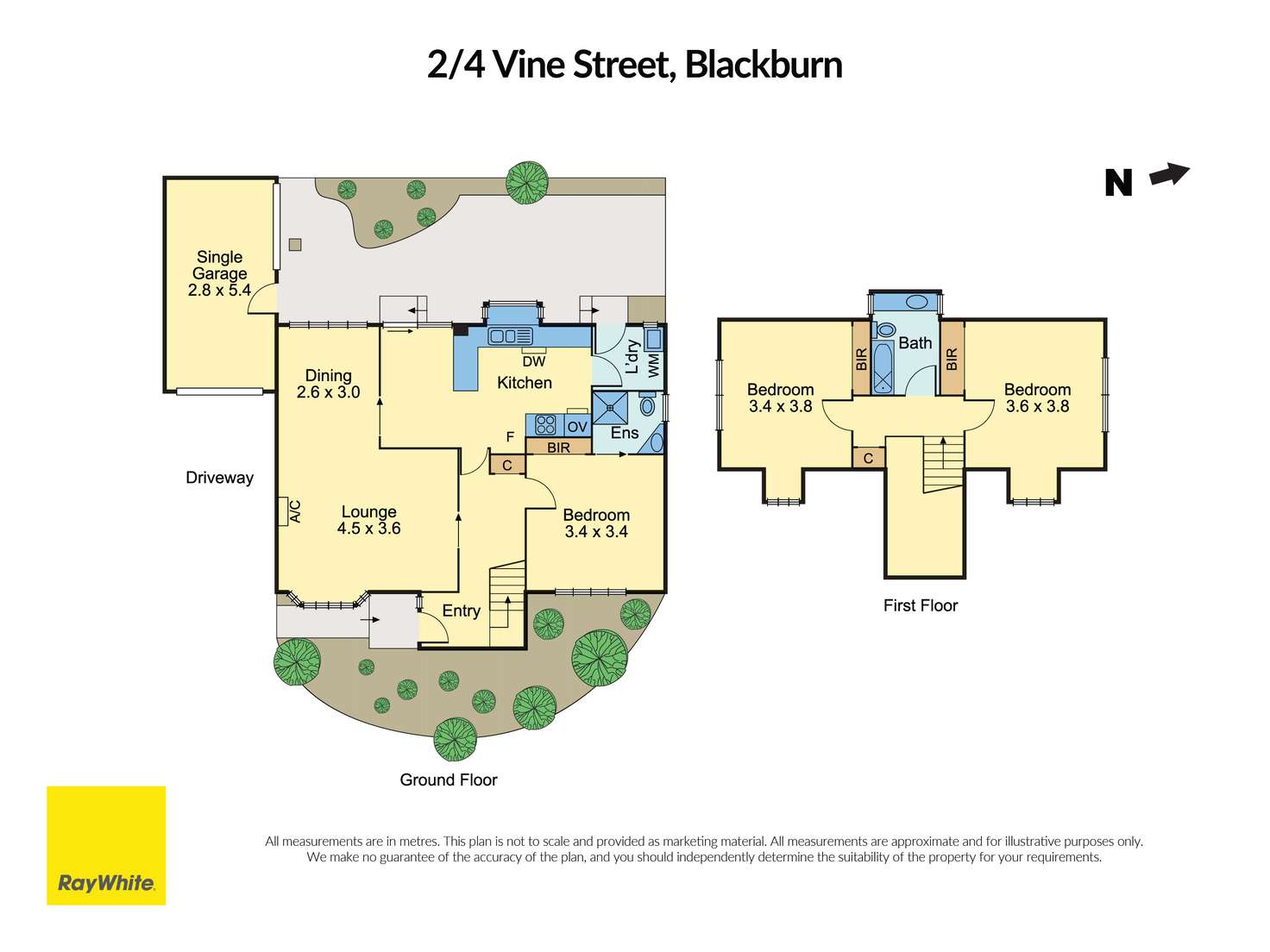 Floorplan of Homely unit listing, 2/4 Vine Street, Blackburn VIC 3130