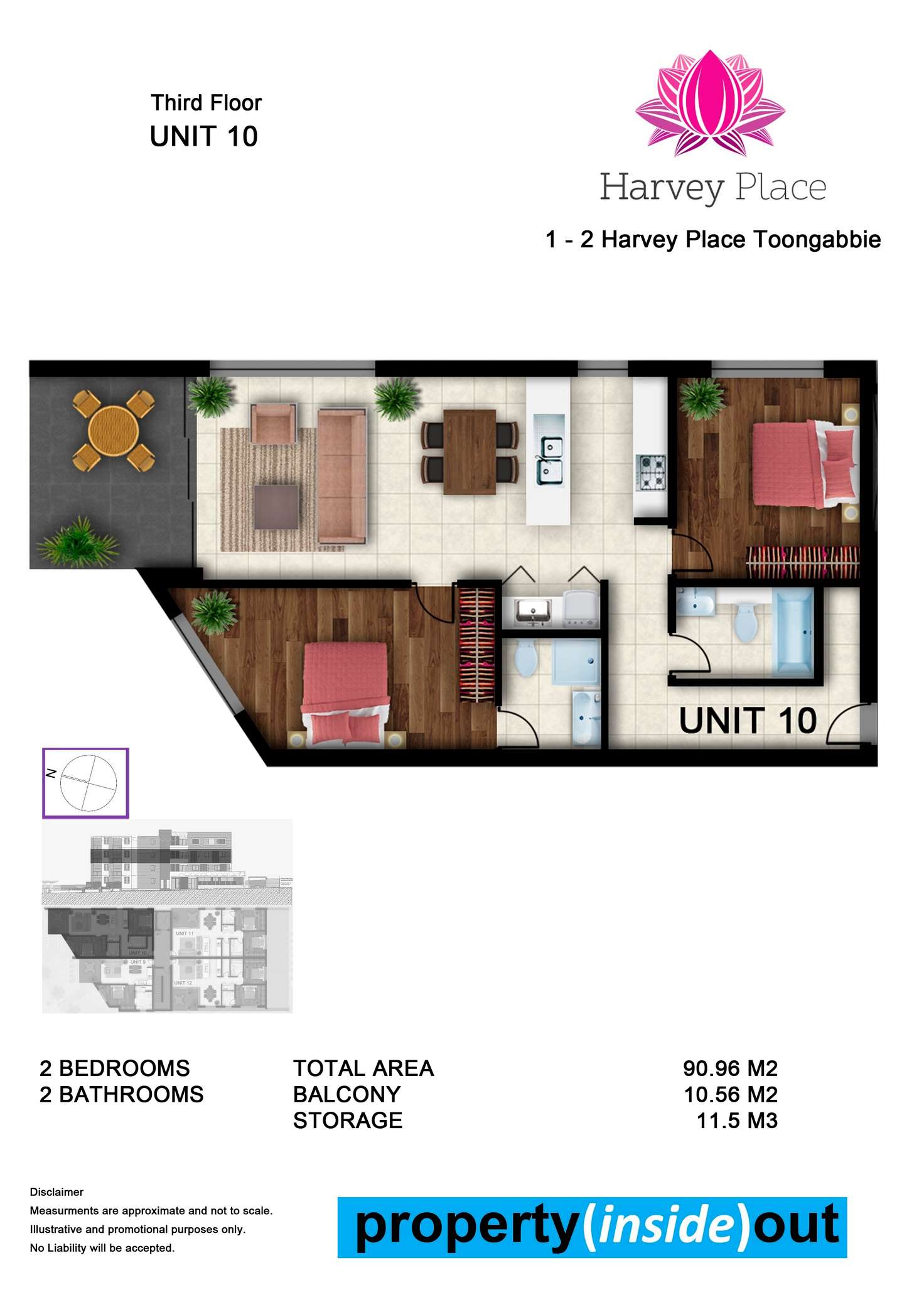 Floorplan of Homely apartment listing, 10/1-2 Harvey Place, Toongabbie NSW 2146