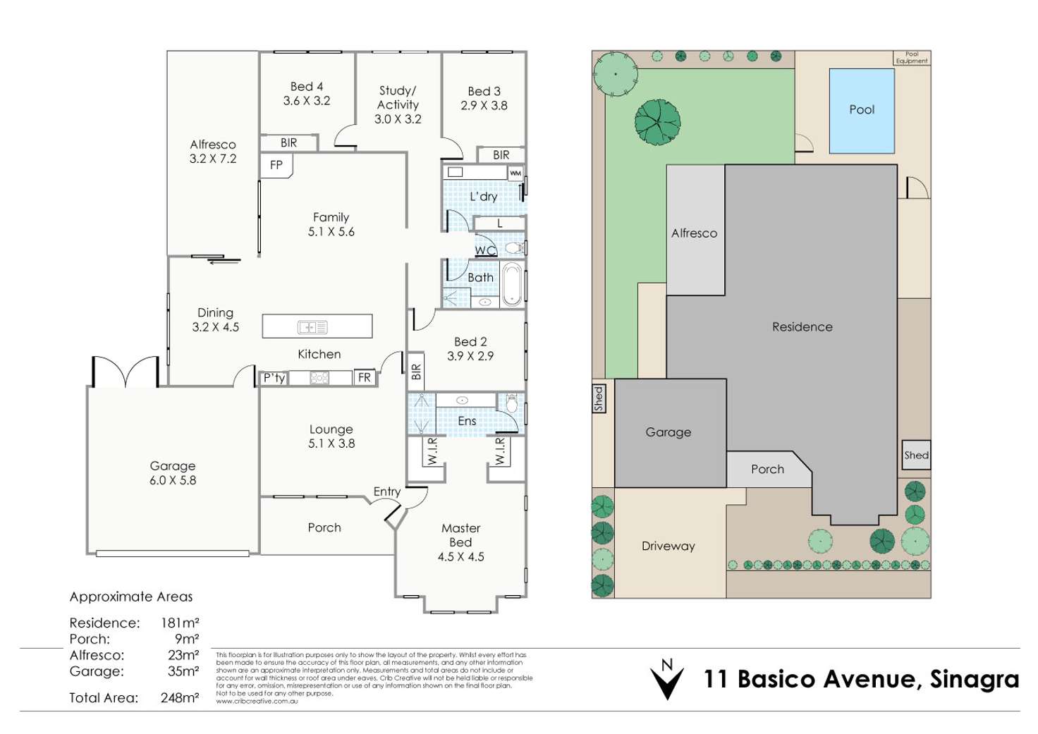 Floorplan of Homely house listing, 11 Basico Avenue, Sinagra WA 6065