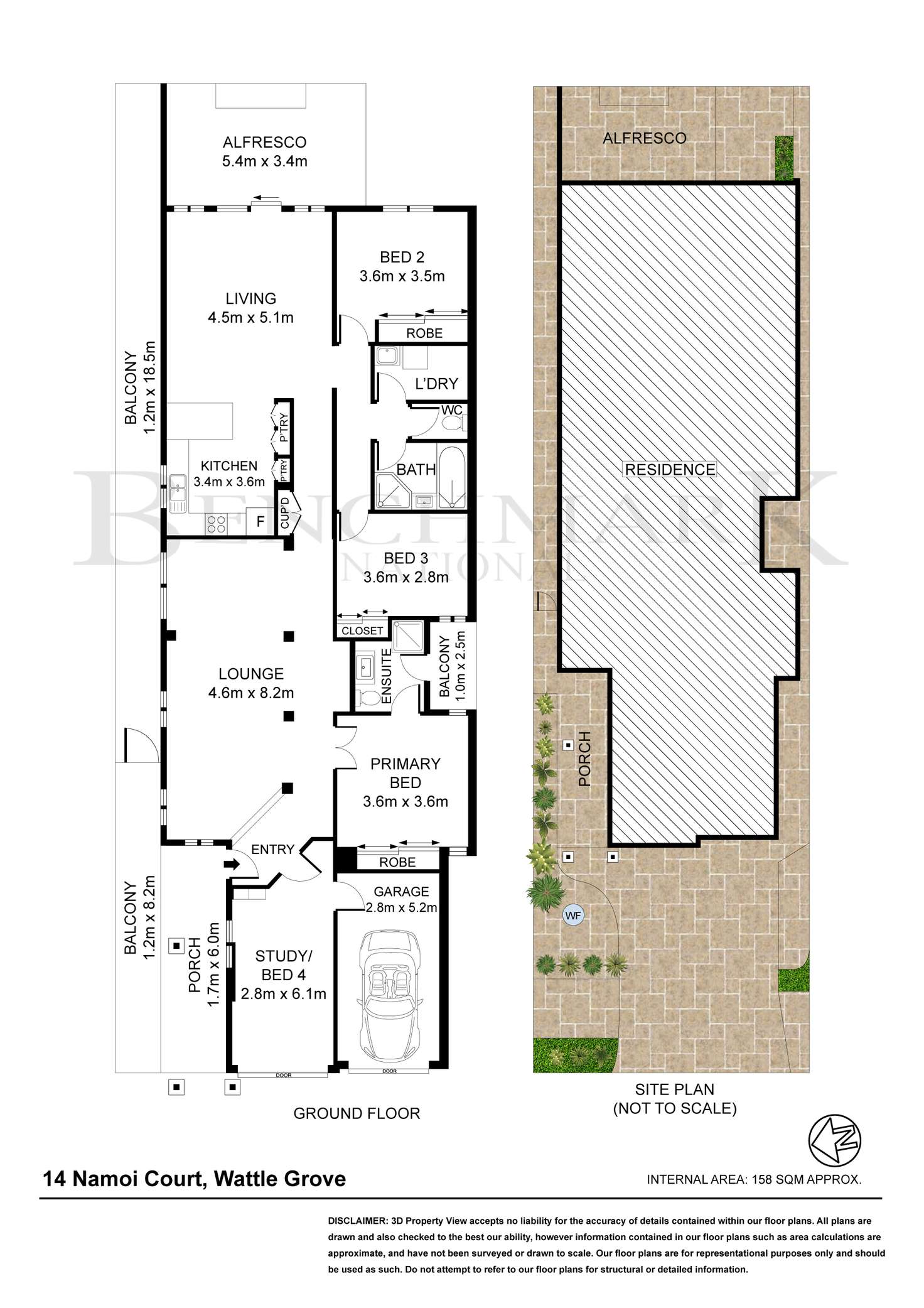 Floorplan of Homely house listing, 14 Namoi Court, Wattle Grove NSW 2173