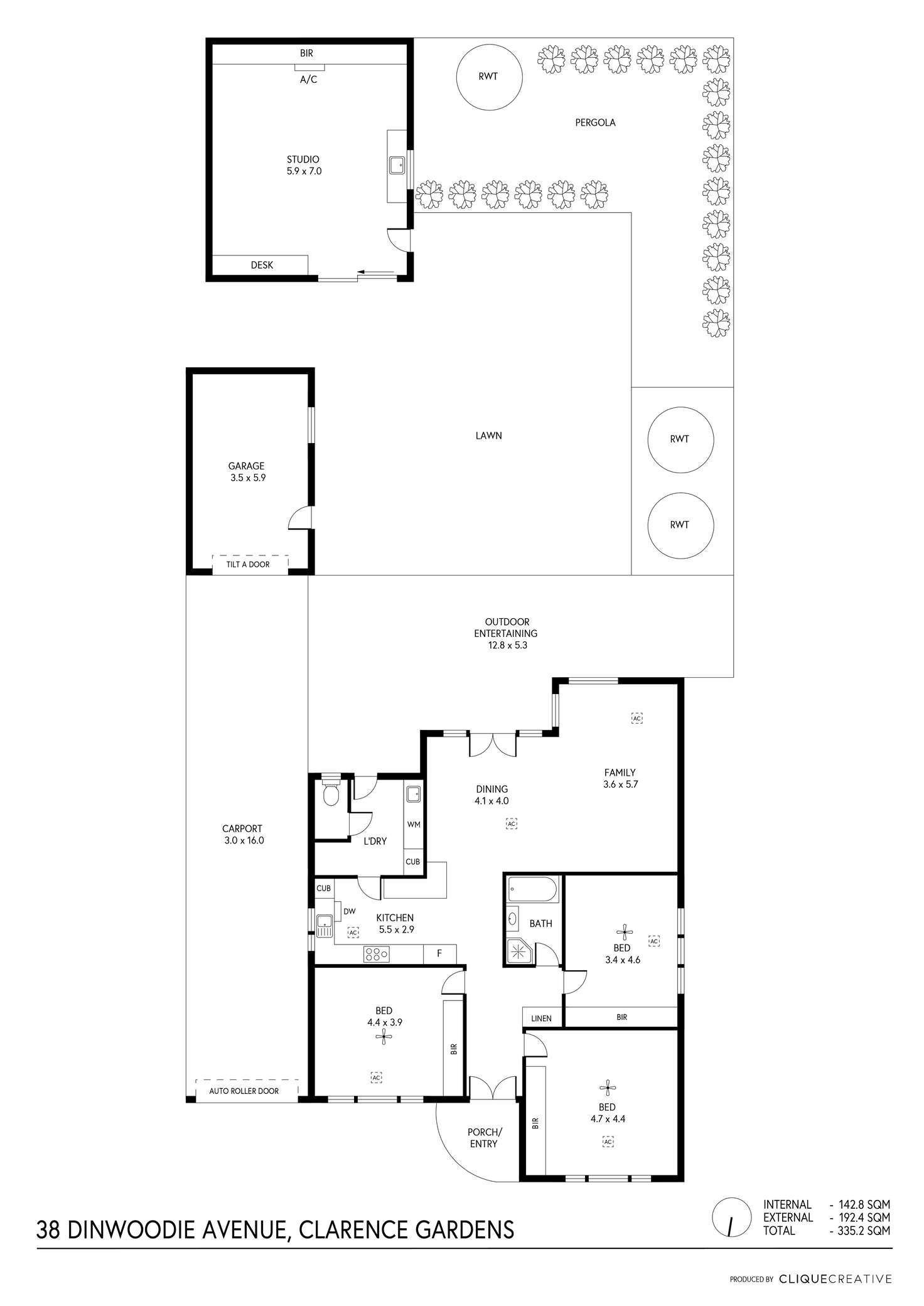 Floorplan of Homely house listing, 38 Dinwoodie Avenue, Clarence Gardens SA 5039