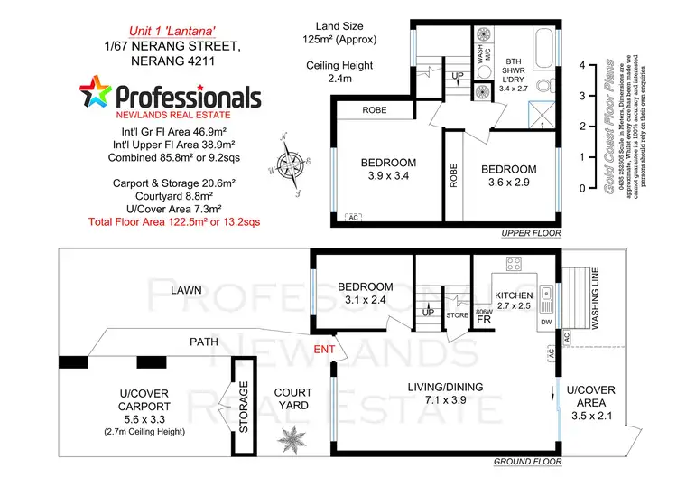 Floorplan of Homely townhouse listing, 1/67 Nerang Street "LANTANA", Nerang QLD 4211