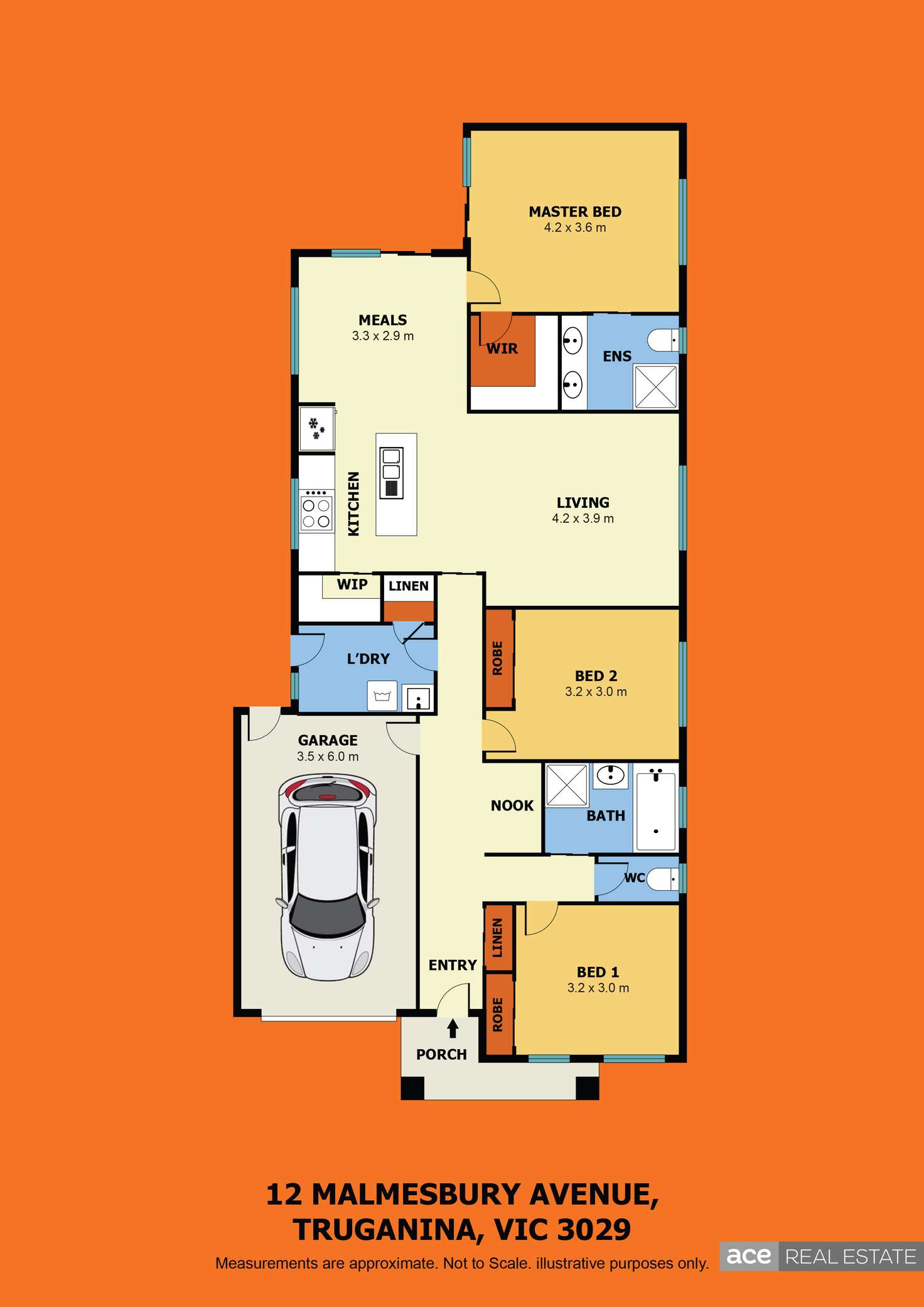 Floorplan of Homely house listing, 12 Malmesbury Avenue, Truganina VIC 3029