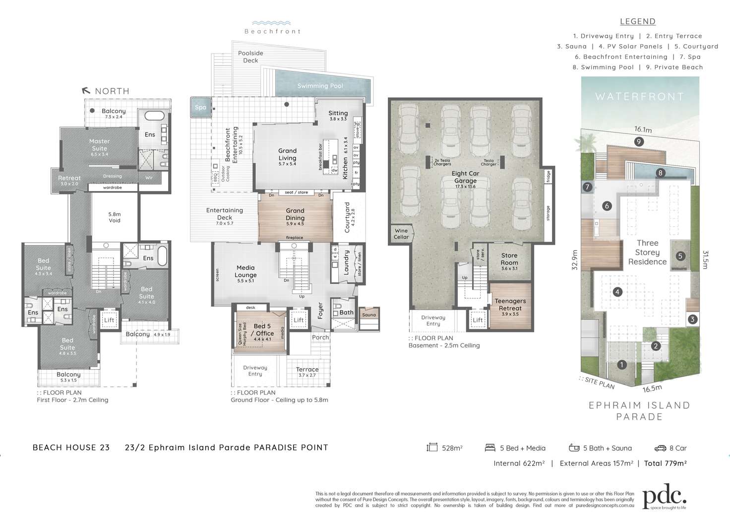 Floorplan of Homely house listing, 23 Ephraim Island, Paradise Point QLD 4216