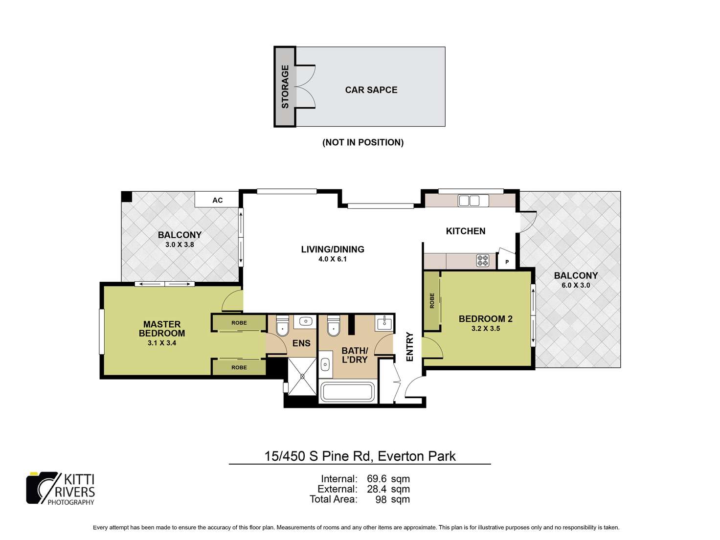 Floorplan of Homely unit listing, 15/450 South Pine Road, Everton Park QLD 4053