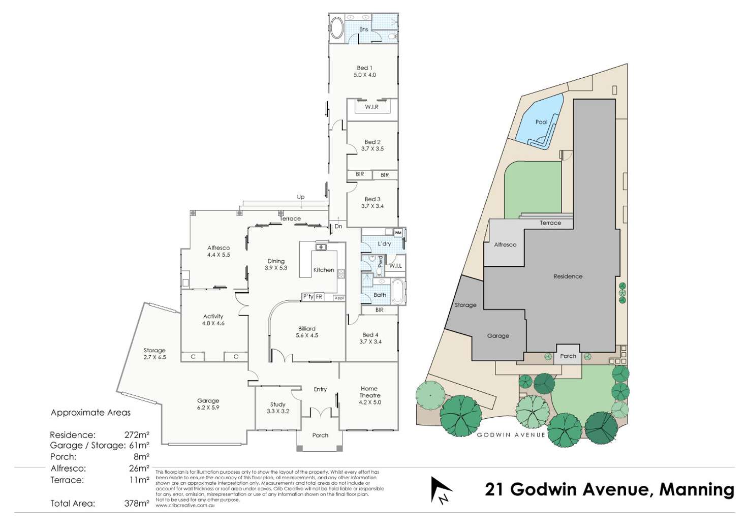 Floorplan of Homely house listing, 21 Godwin Avenue, Manning WA 6152