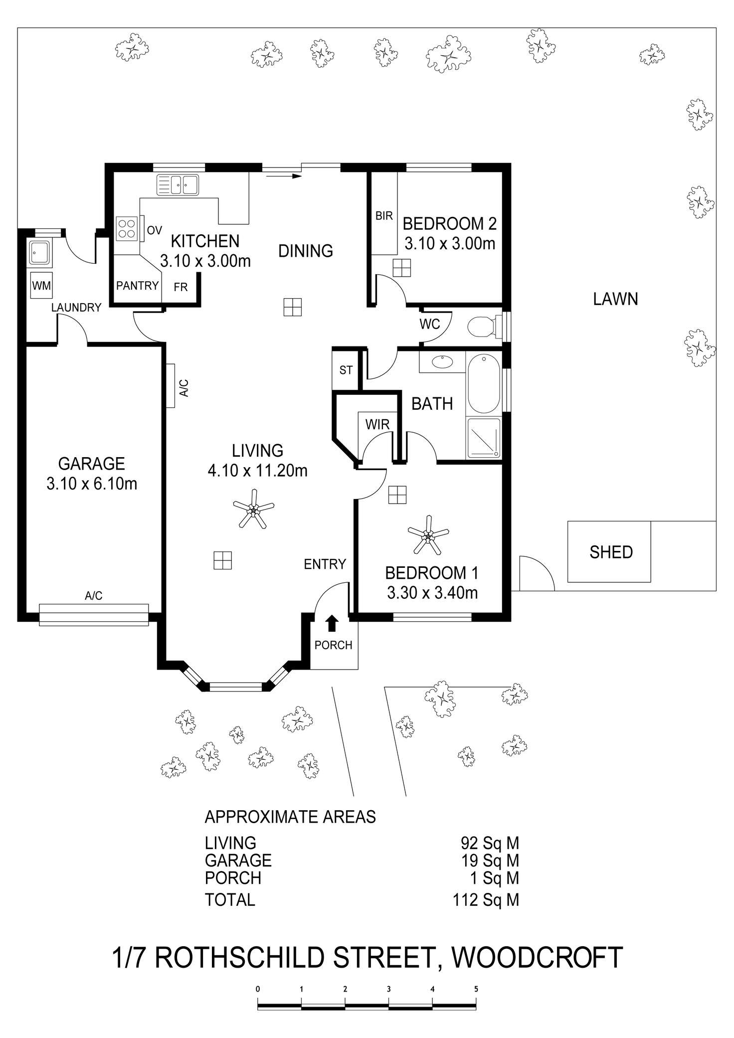 Floorplan of Homely house listing, 1/7 Rothschild St, Woodcroft SA 5162