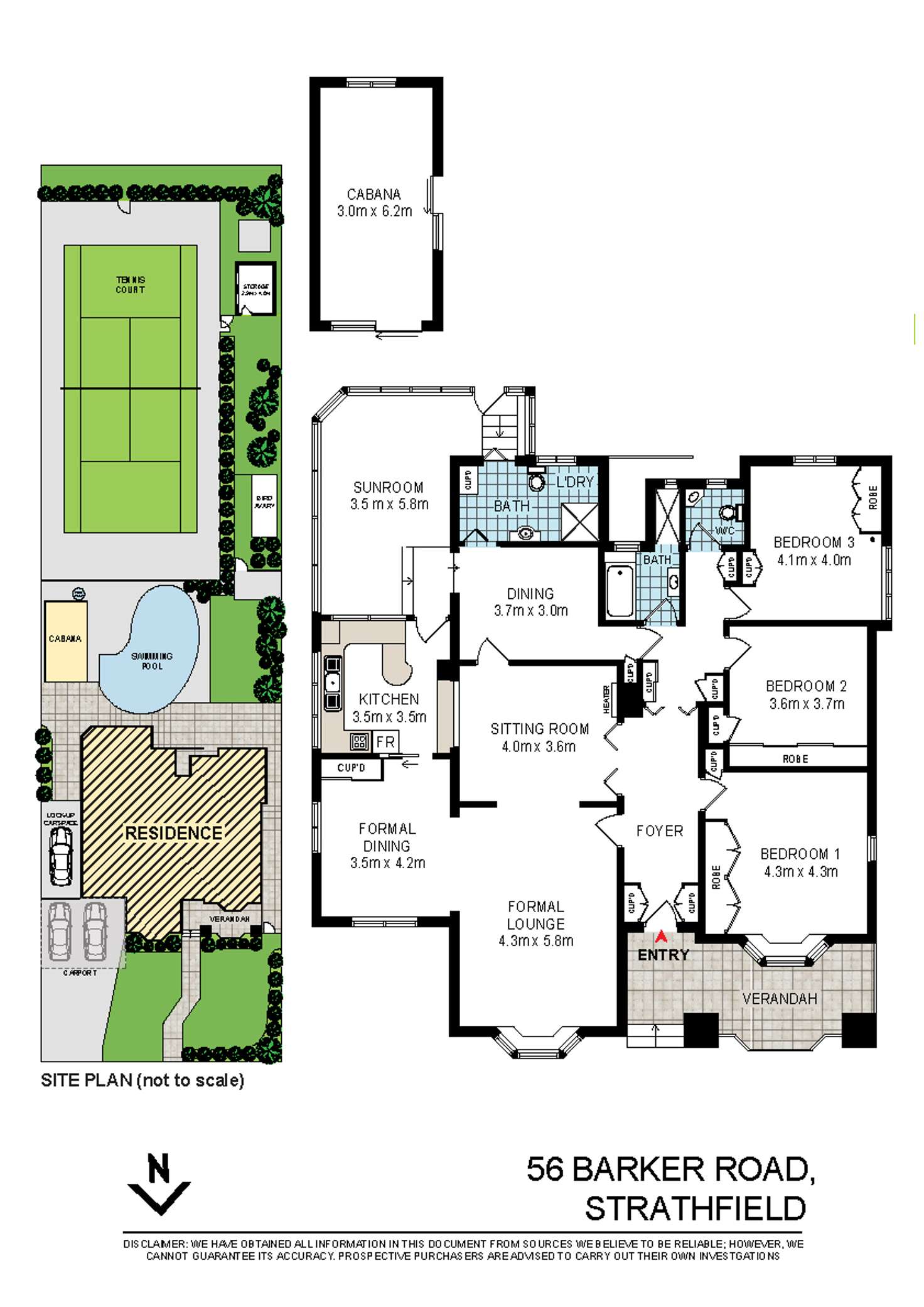 Floorplan of Homely house listing, 56 Barker Road, Strathfield NSW 2135