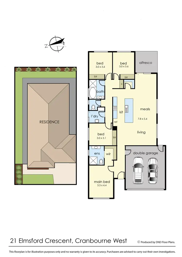 Floorplan of Homely house listing, 21 Elmsford Crescent, Cranbourne West VIC 3977