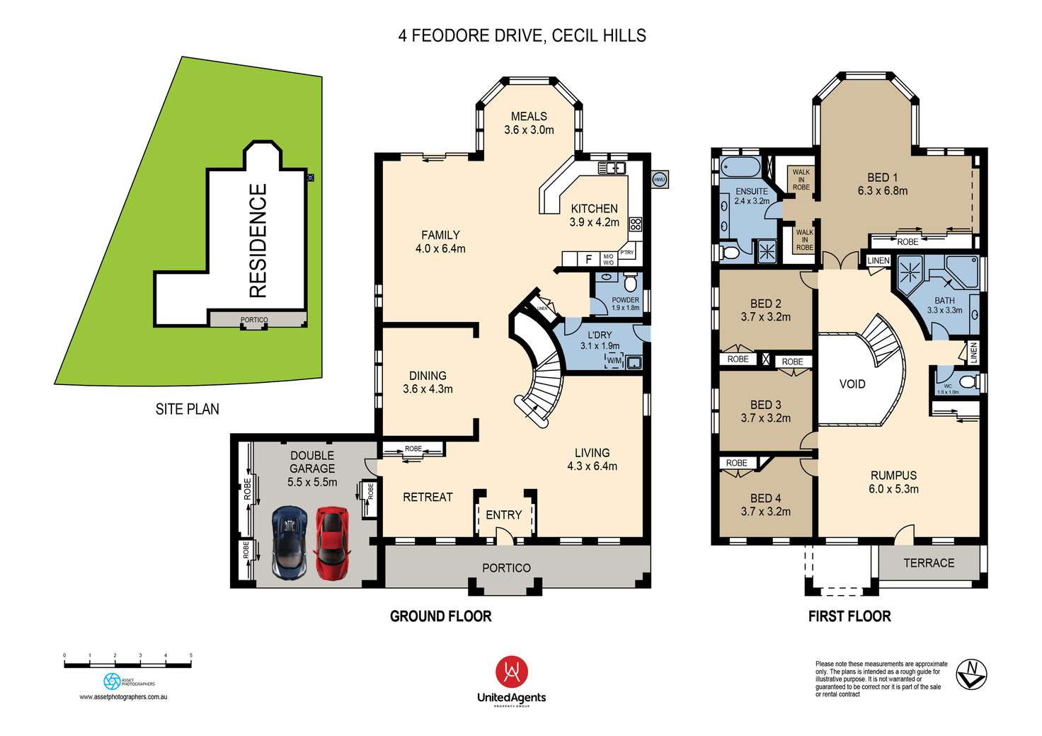 Floorplan of Homely house listing, 4 Feodore Drive, Cecil Hills NSW 2171