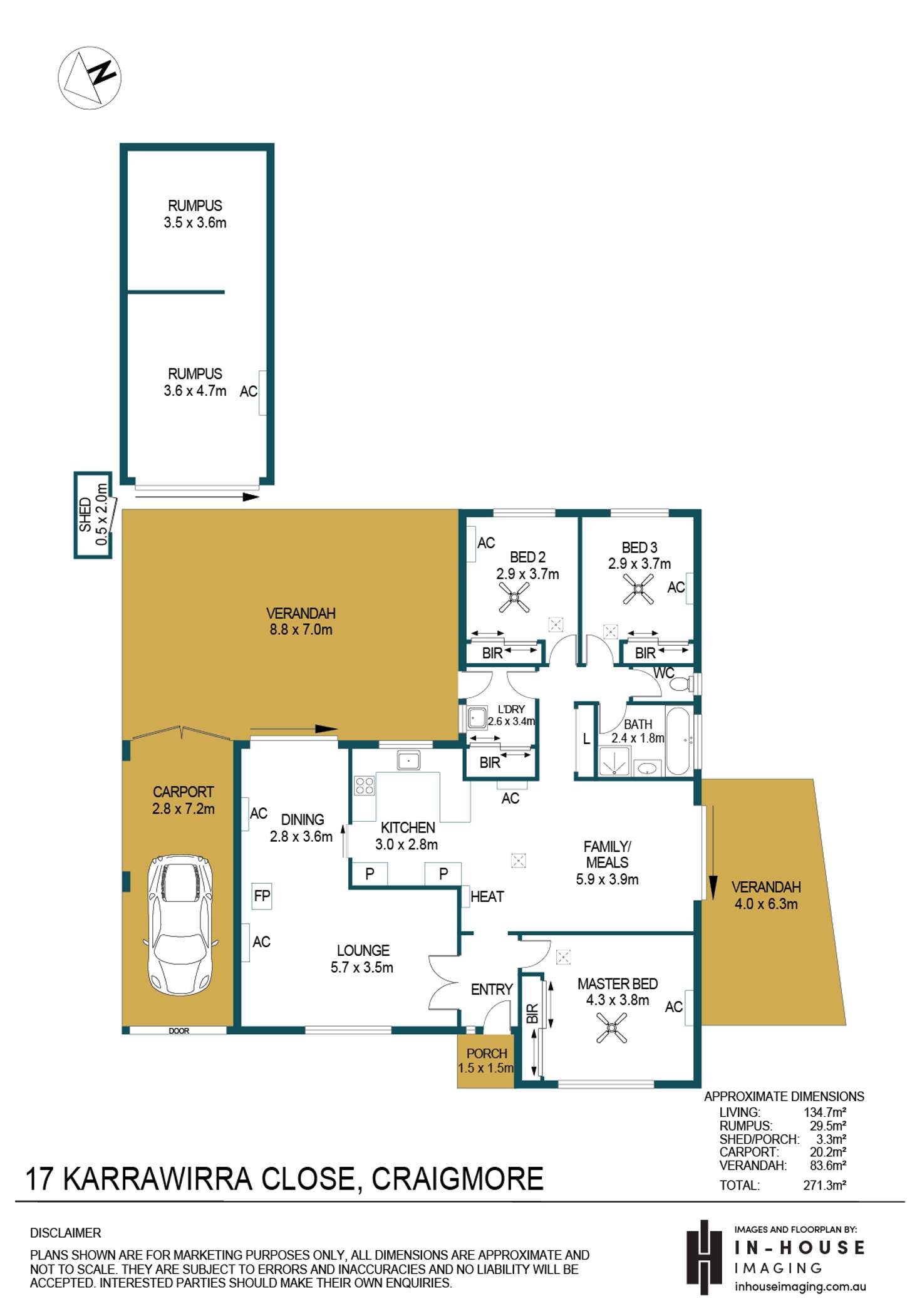 Floorplan of Homely house listing, 17 Karrawirra Close, Craigmore SA 5114