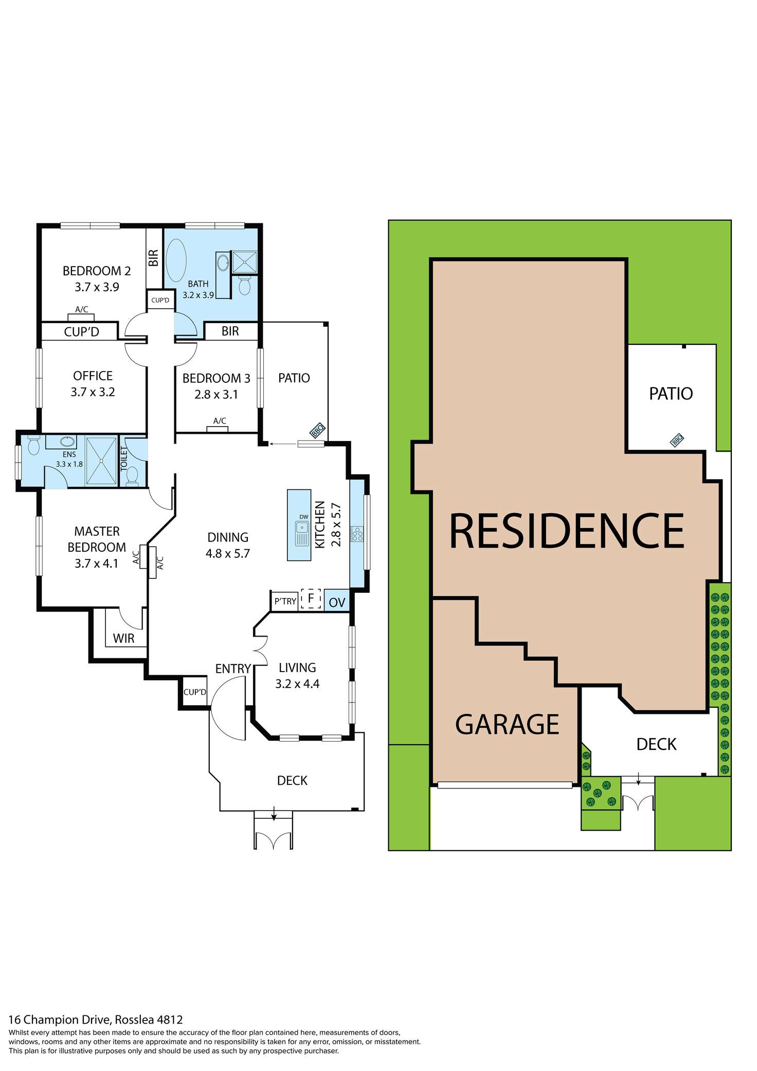 Floorplan of Homely house listing, 16 Champion Drive, Rosslea QLD 4812