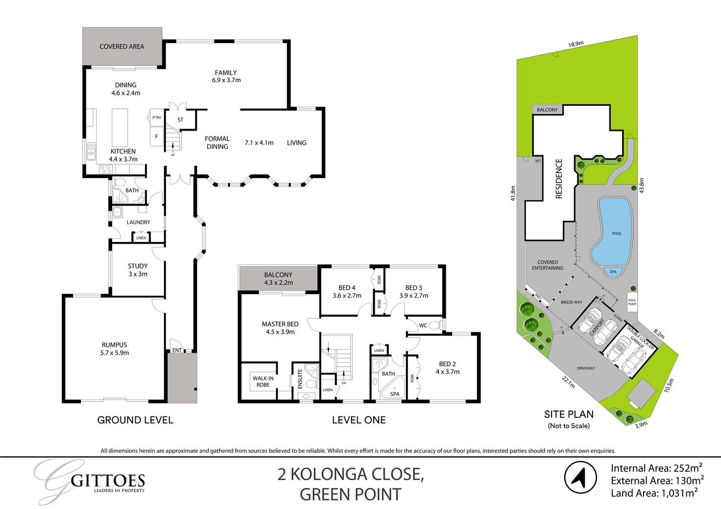 Floorplan of Homely house listing, 2 Kolonga Close, Green Point NSW 2251