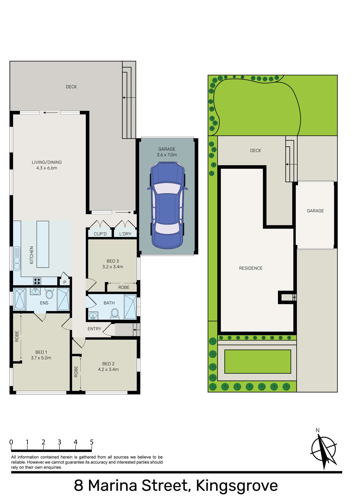Floorplan of Homely house listing, 8 Marina Street, Kingsgrove NSW 2208