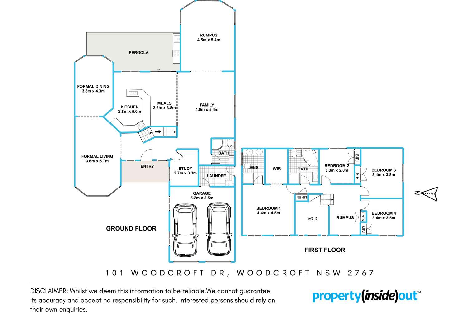 Floorplan of Homely house listing, 101 Woodcroft Drive, Woodcroft NSW 2767