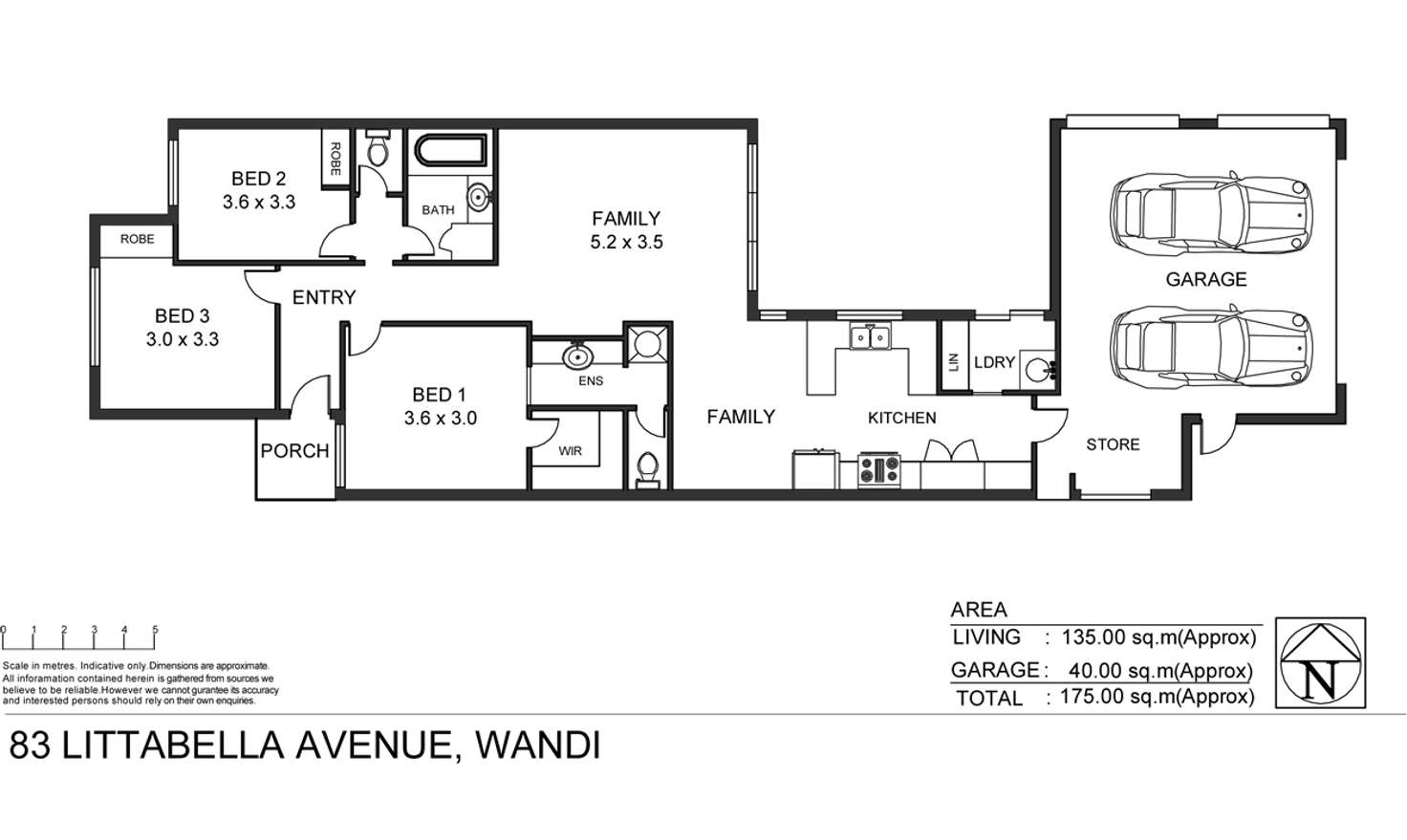 Floorplan of Homely house listing, 83 Littabella Avenue, Wandi WA 6167