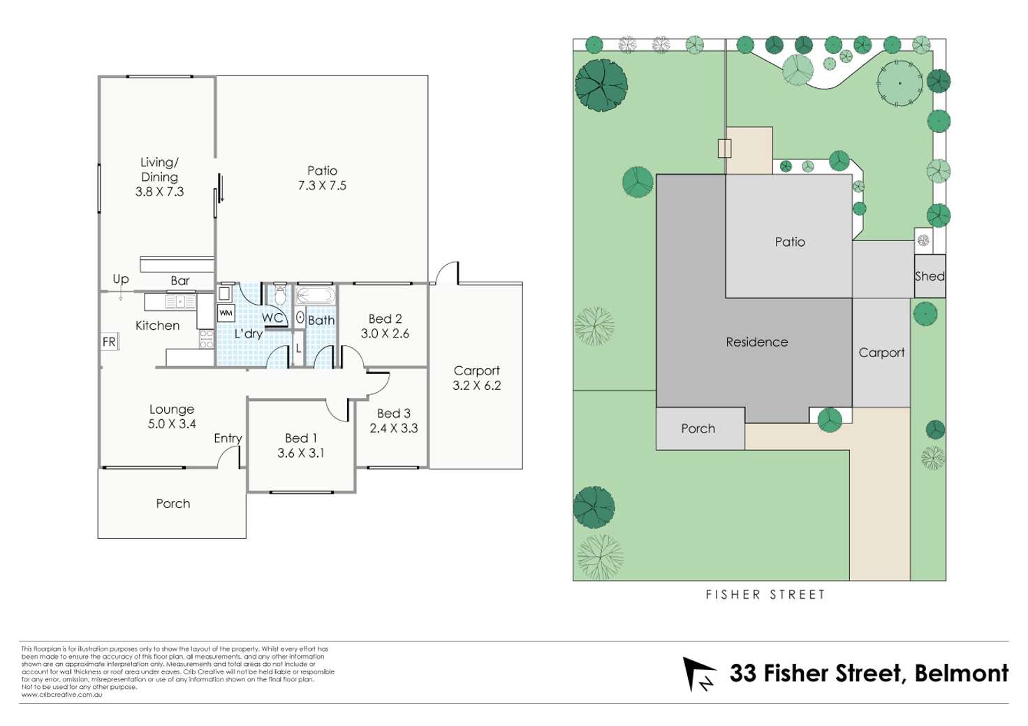 Floorplan of Homely house listing, 33 Fisher Street, Belmont WA 6104