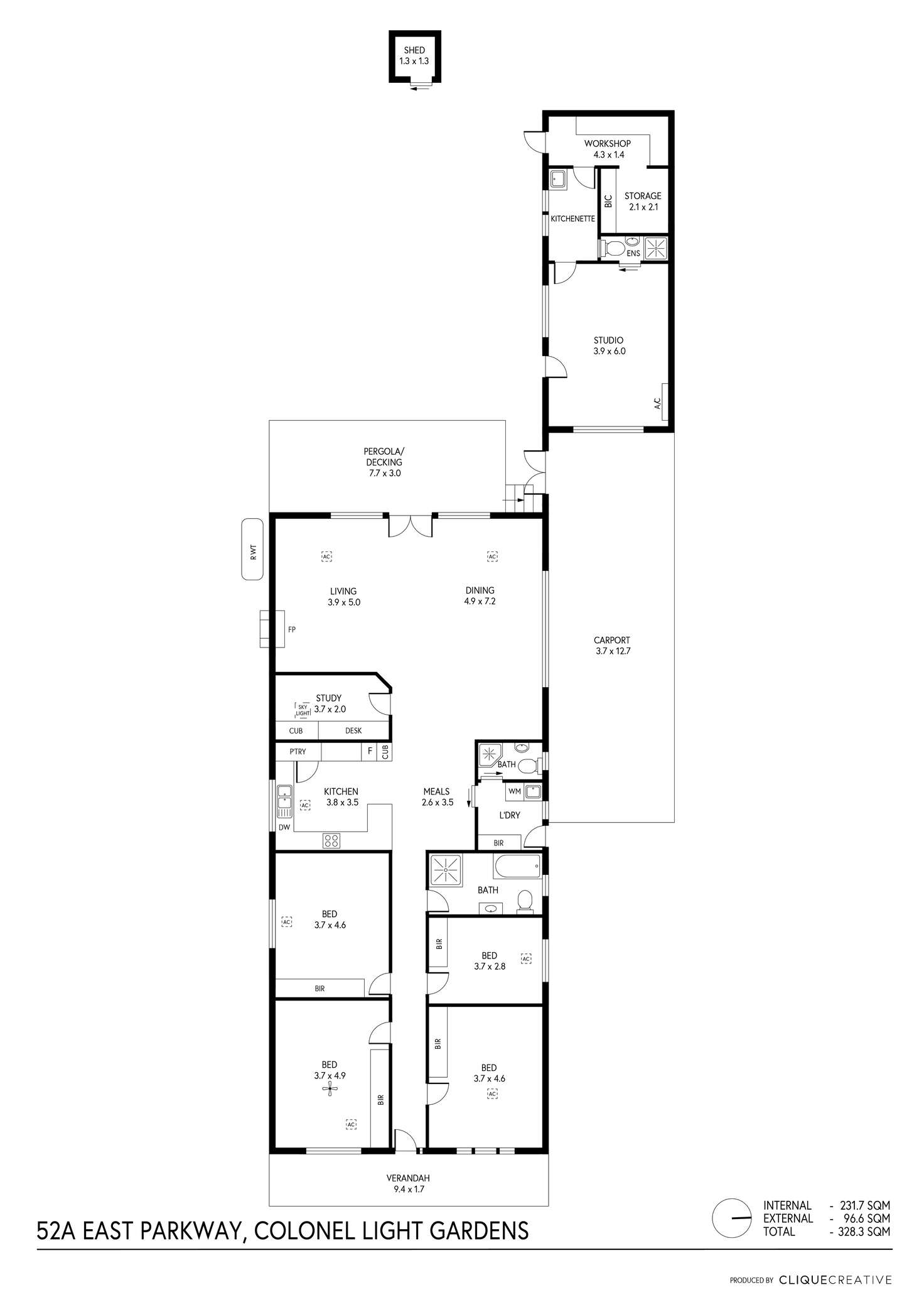 Floorplan of Homely house listing, 52a East Parkway, Colonel Light Gardens SA 5041