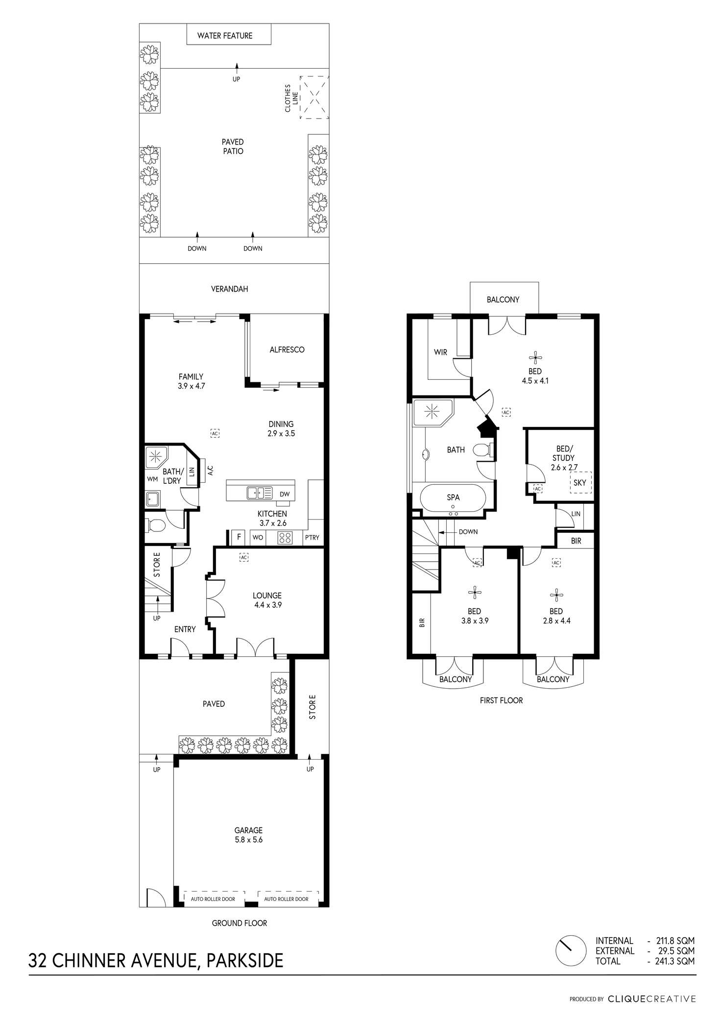 Floorplan of Homely house listing, 32 Chinner Avenue, Parkside SA 5063