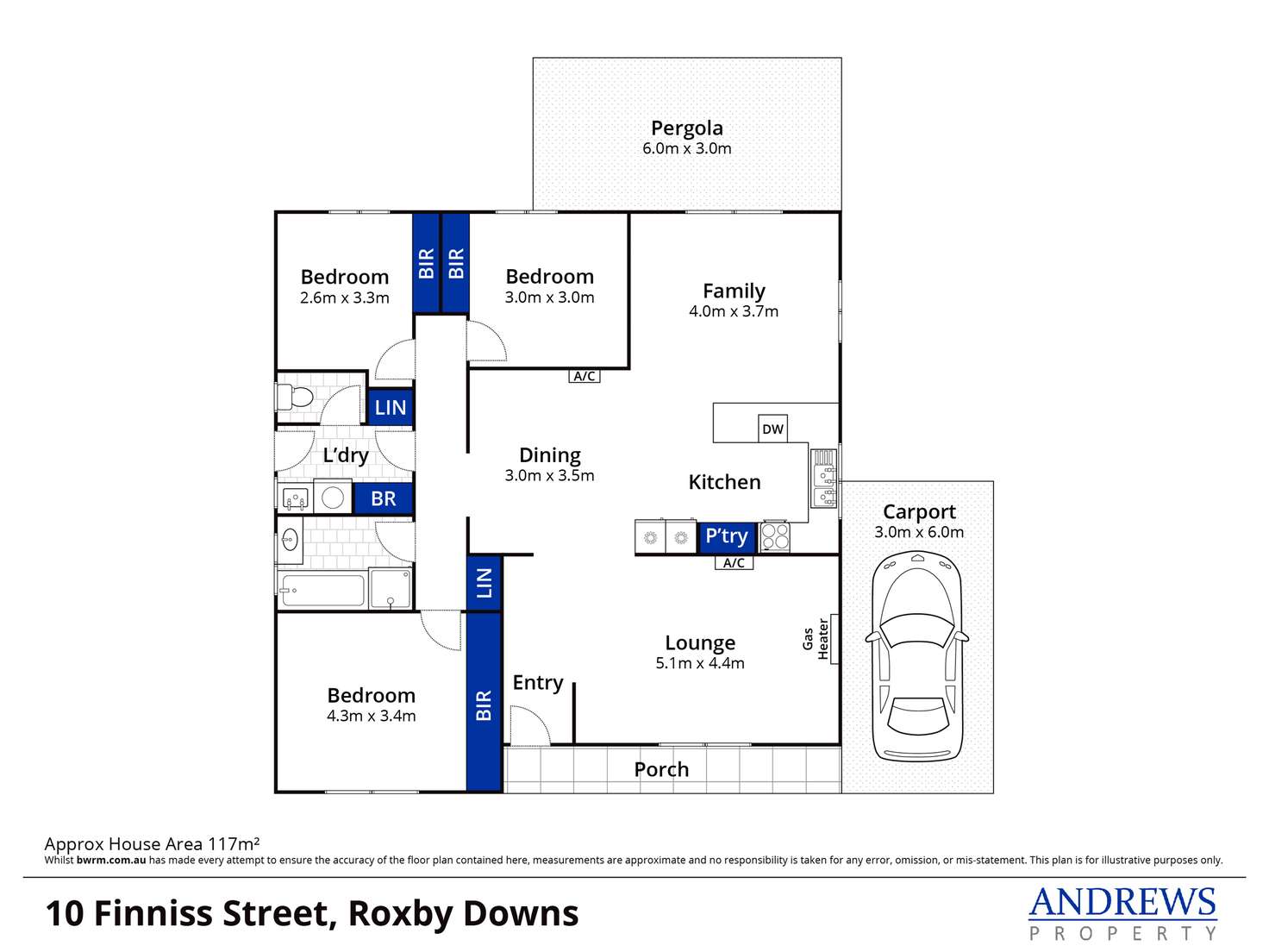Floorplan of Homely house listing, 10 Finniss Street, Roxby Downs SA 5725