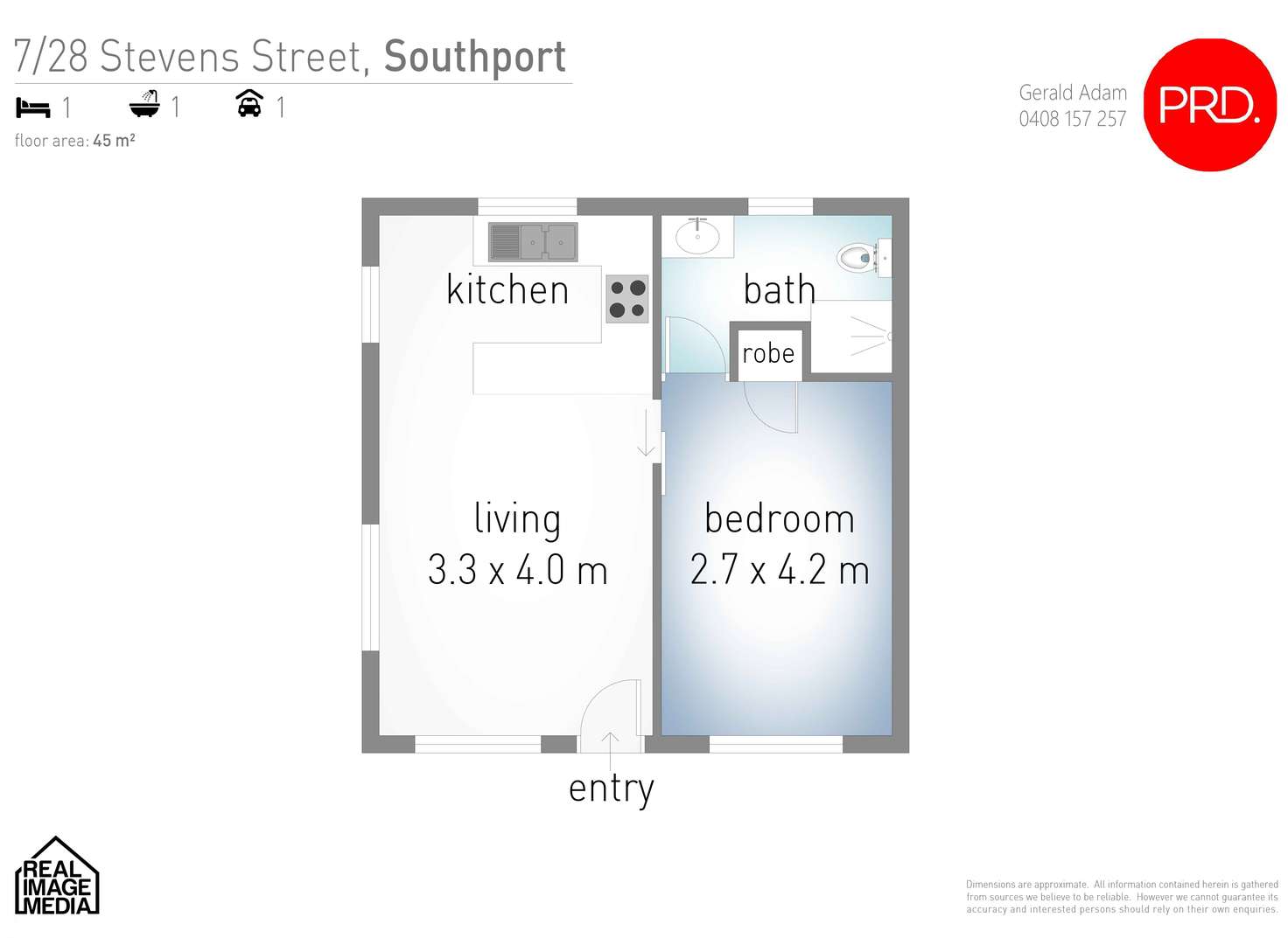 Floorplan of Homely unit listing, 7/28 Stevens Street, Southport QLD 4215
